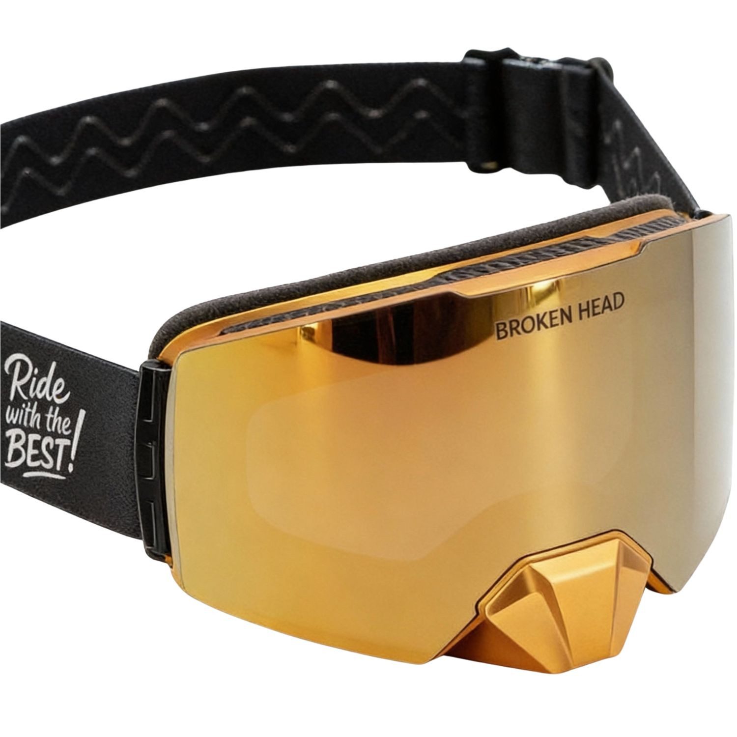 Broken Head Motorradbrille MX-Madrex, Magnetisches Glas