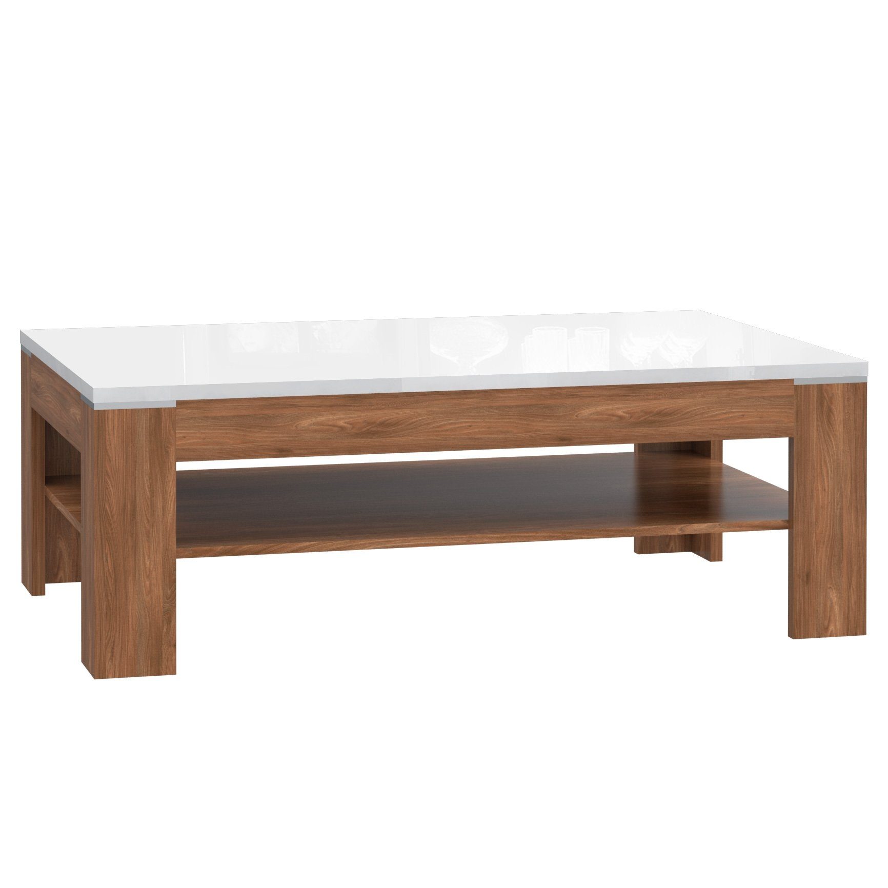 Eiche Sangallo Couchtisch Modern Couchtisch Wohnzimmertisch Newroom Sofatisch Wohnzimmer Malone,