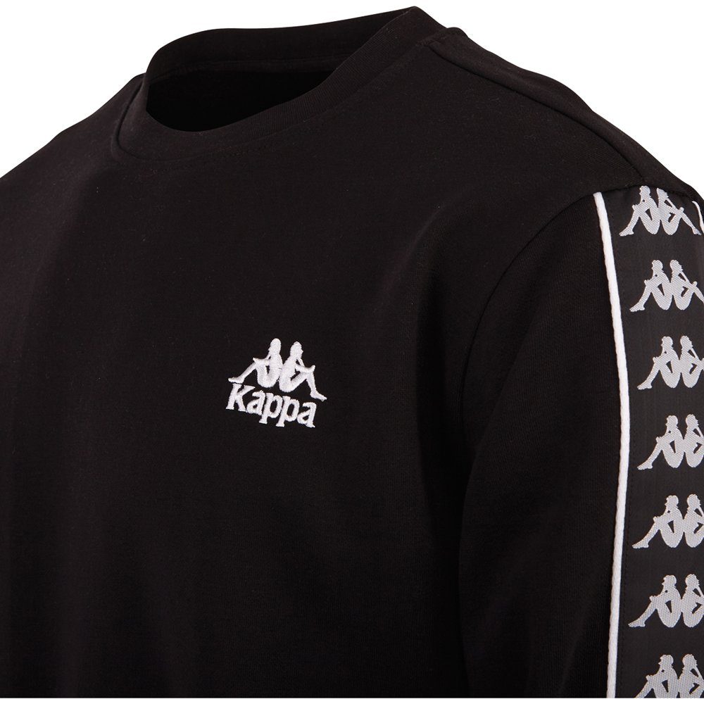 Kappa Sweater mit hochwertigem Jacquard Logoband an den Armeln Ideal fur Sport Freizeit