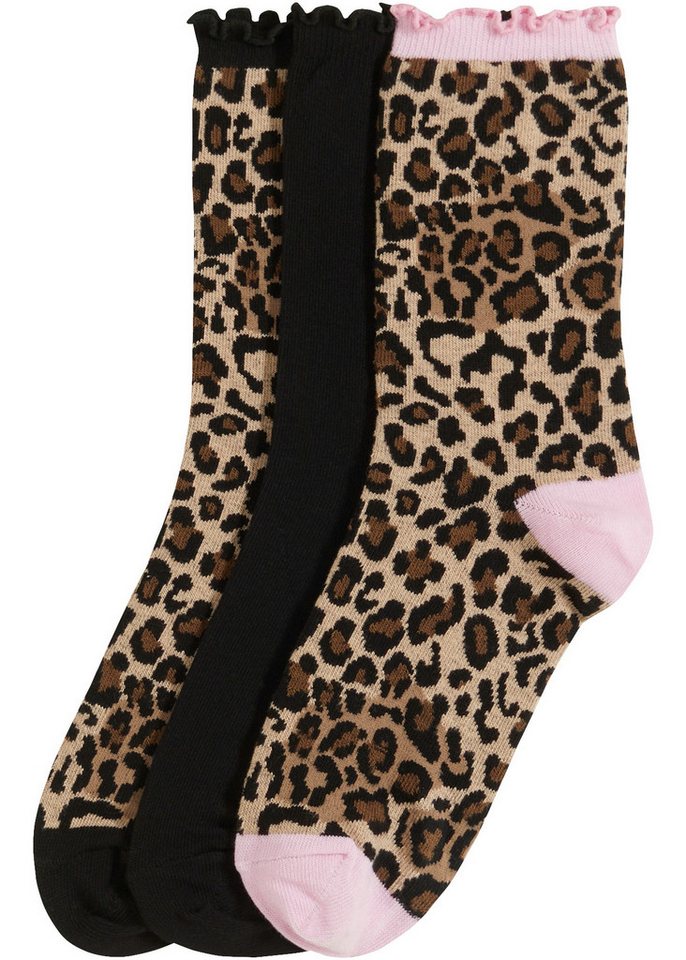 bonprix Socken mit Rüschen-Design, aus Baumwolle