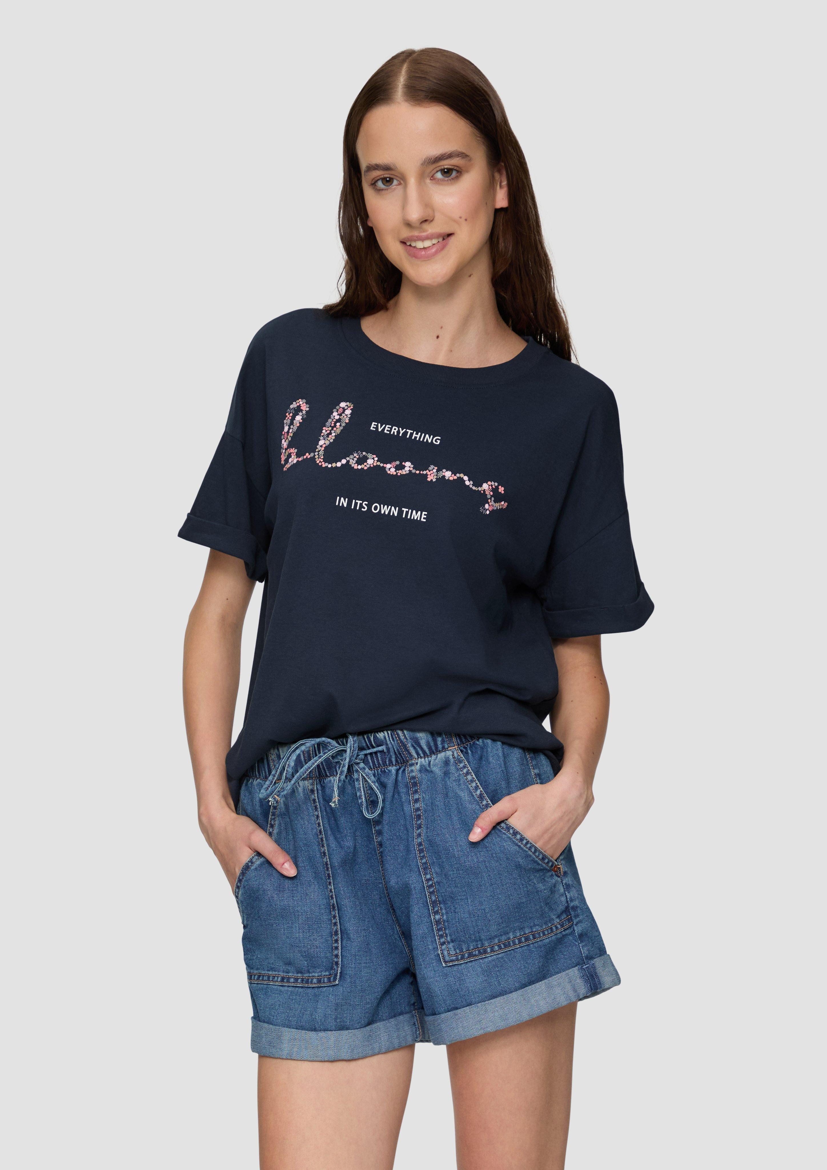 QS Kurzarmshirt Oversized T-Shirt aus Jersey günstig online kaufen