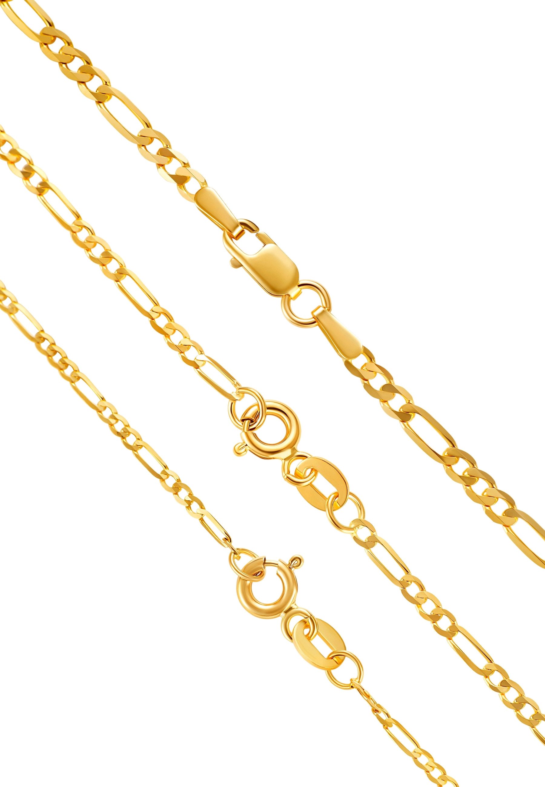 ENGELSINN Gliederkette Goldkette 14 Karat Gold Figaro Stil 585 Echtgold, 45 günstig online kaufen