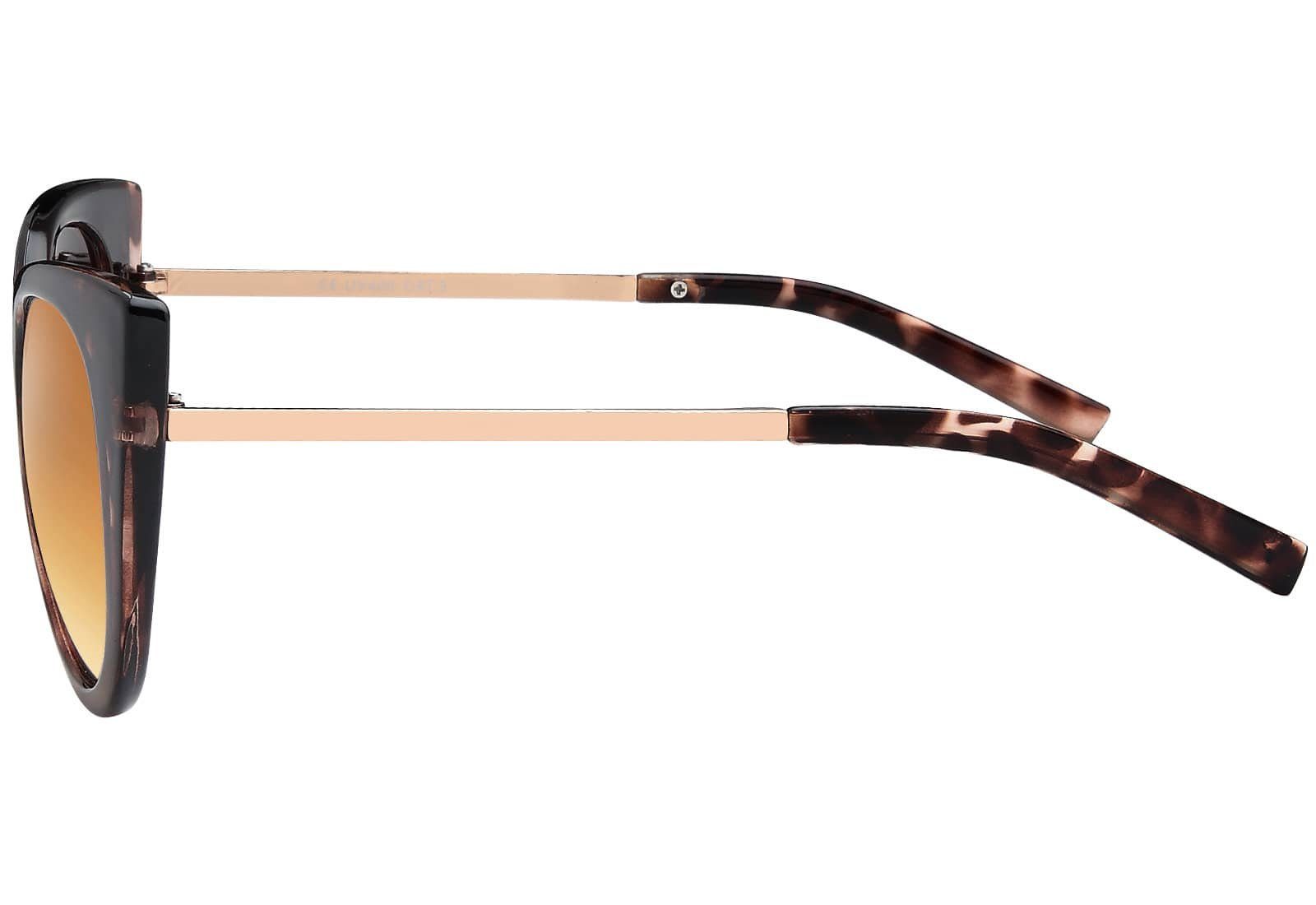 BEZLIT Eyewear Retrosonnenbrille Damen Cat-Eye Design Sonnenbrille (1-St) mit Leo Optik