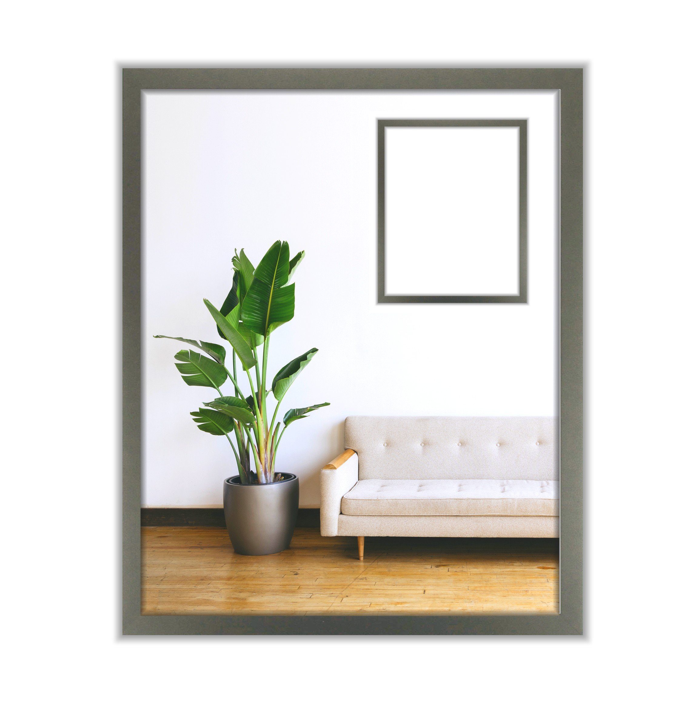 myposterframe Einzelrahmen Bilderrahmen Juliet, (1 Stück), 40x50 cm, Platin, Echtholz. € 36,17