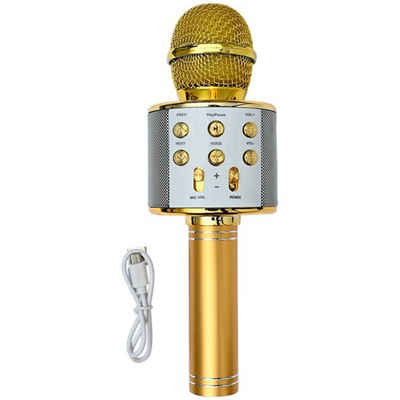 Spectrum Mikrofon »Karaoke Mikrofon Bluetooth, 4 in 1 Drahtlos Karaoke Mikrofone,Tragbare LED Kinder Karaoke Mikrofon Laut-sprecher,Karaoke Gerät, kompatibel mit iOS Android Bluetooth Geräten«