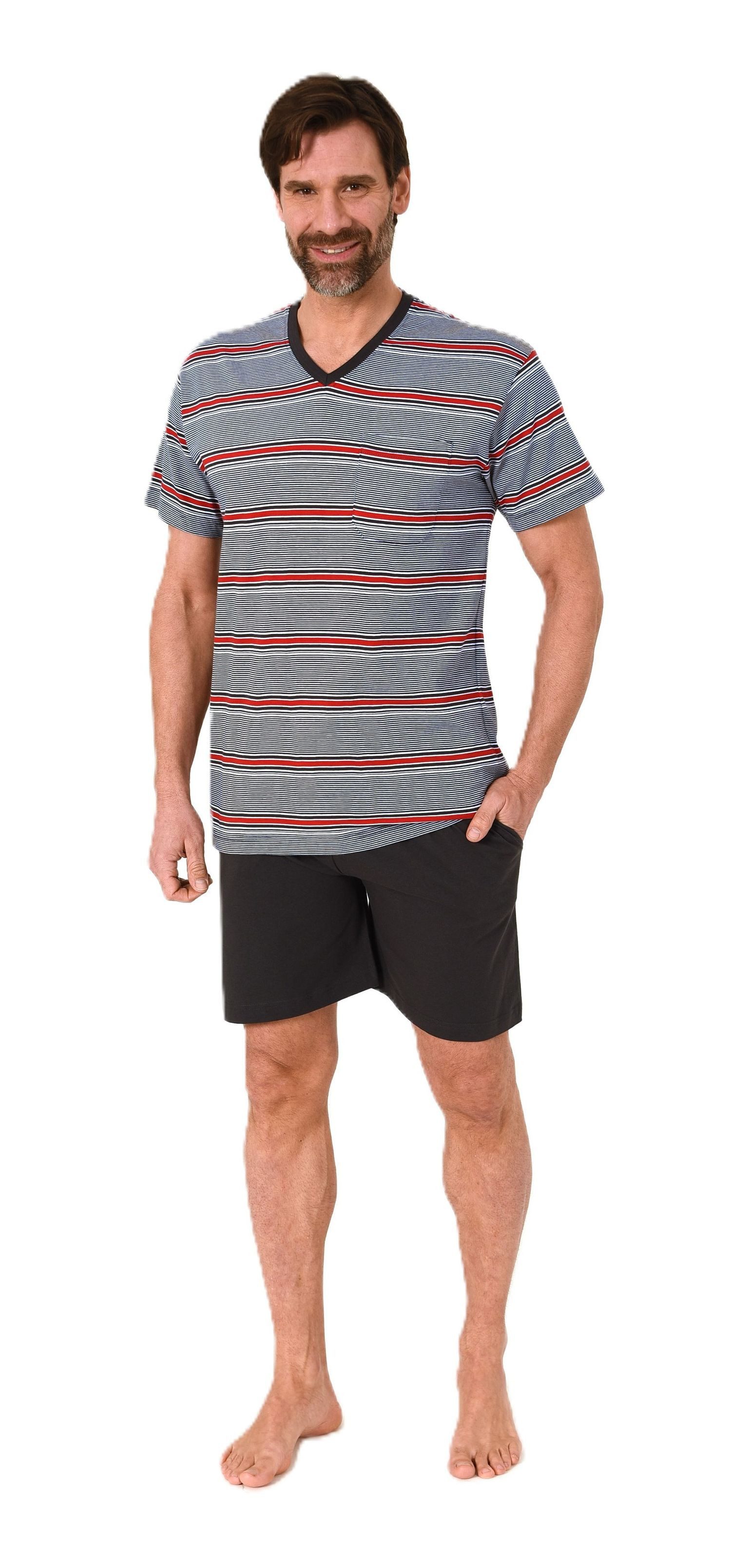 Normann Pyjama Normann Herren Schlafanzug kurzarm günstig online kaufen