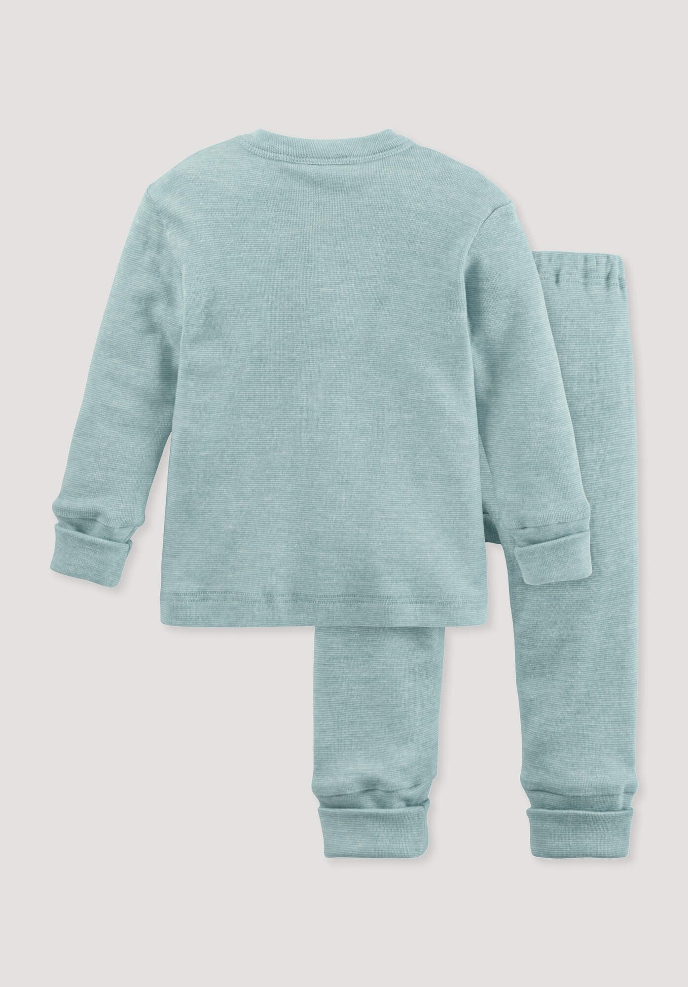 Hessnatur Pyjama aus Bio-Baumwolle mit Merinowolle und Seide (2 tlg)