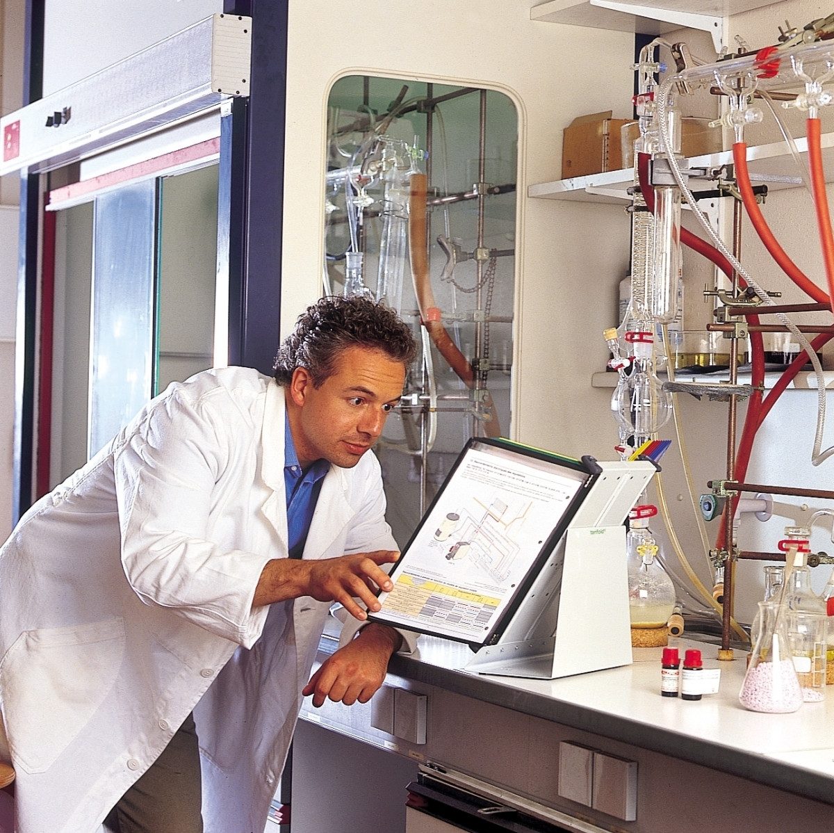 Tarifold Fächermappe Wandsichttafelsystem Pult A4 grau Metall mit 20 Sichttafeln A4 sortier