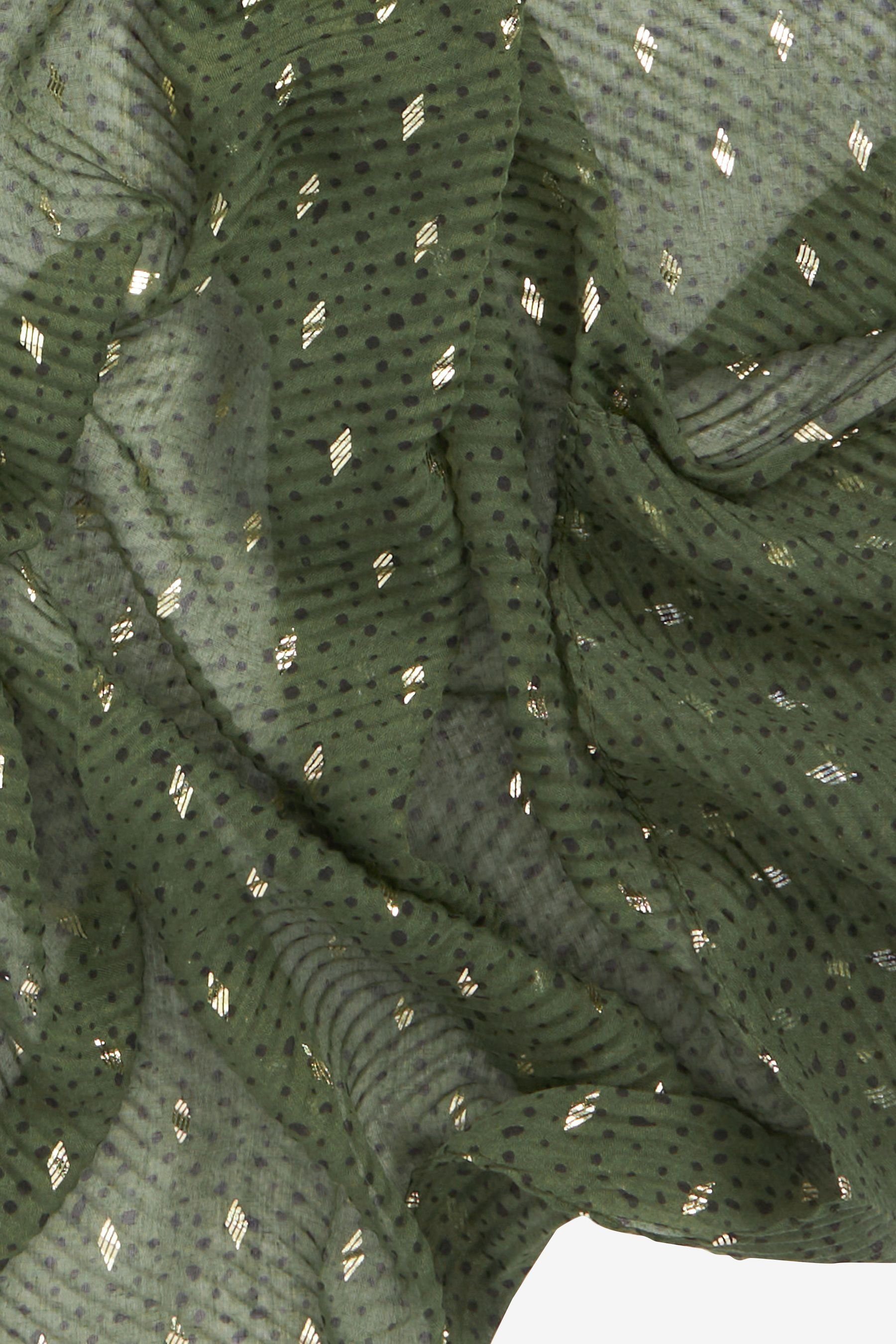 Green (1-St) Schal Leichter Plisséefalten, mit Next Schal