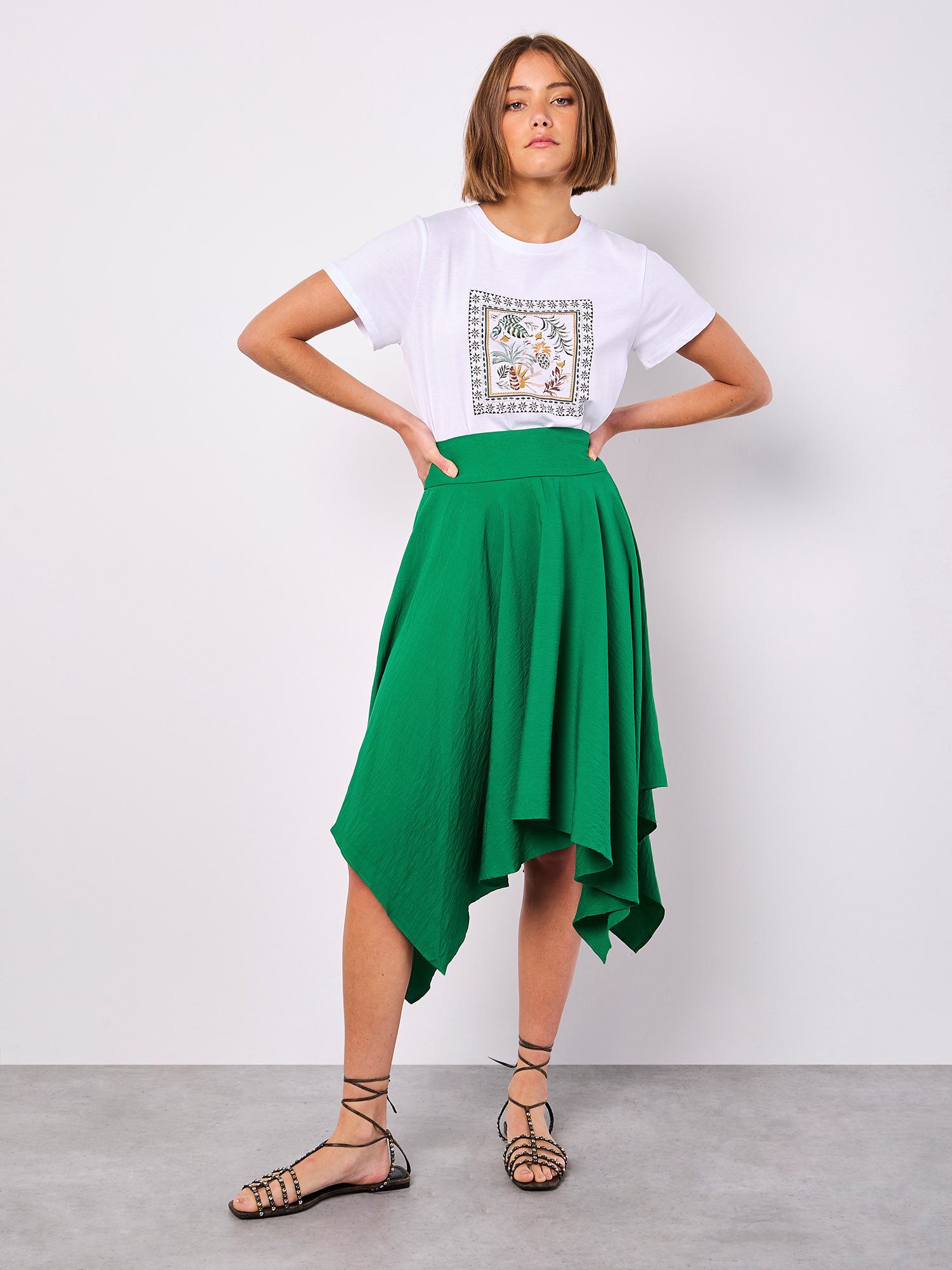 Midirock Hankyhem Skirt