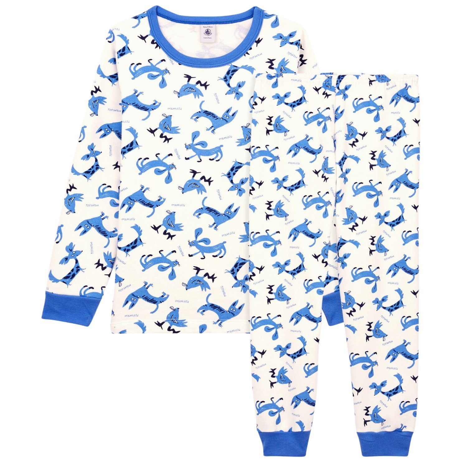 Pyjama 2 pièces long imprimé renard Petit Bateau imprimé | La Redoute