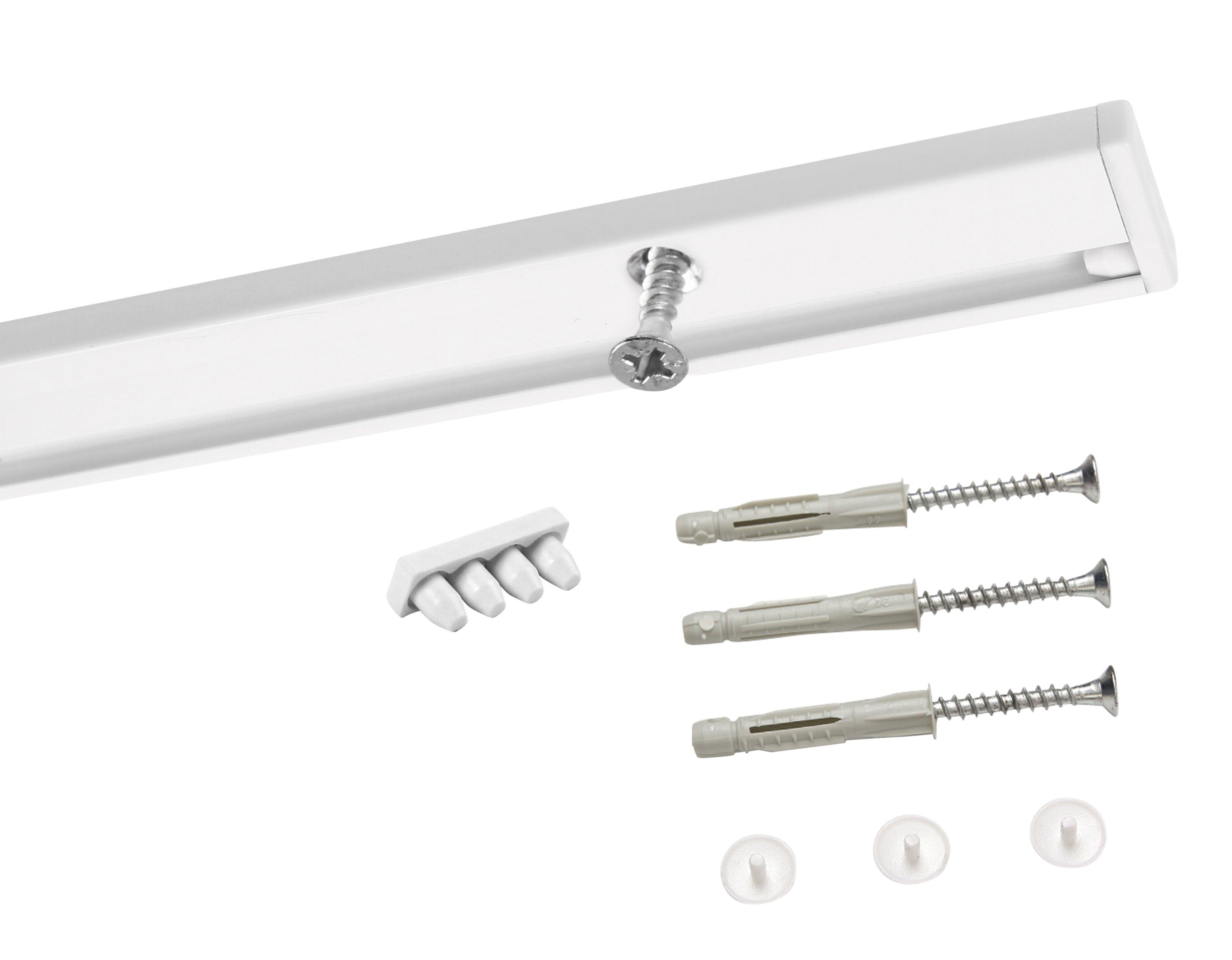 Deco-Raum Gardinenschiene Minimal, 1-läufig, Wunschmaßlänge, kürzbar, günstig online kaufen