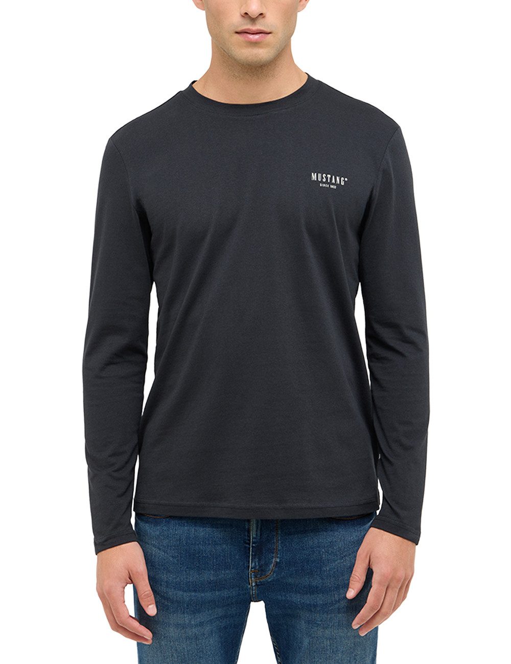 MUSTANG Langarmshirt Herren Style Asheville günstig online kaufen