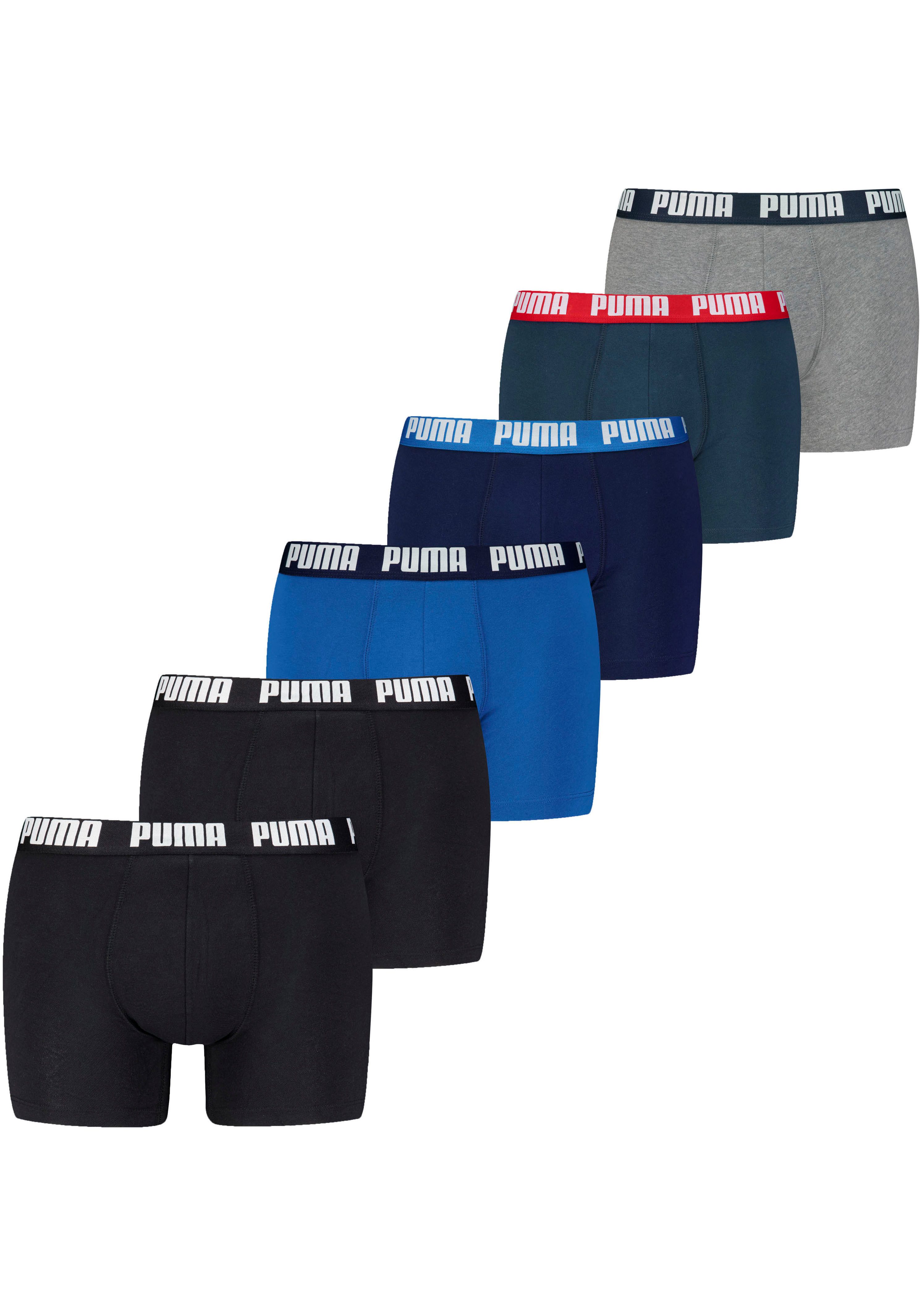 PUMA Boxer (6er Pack) mit elastischem Logobund