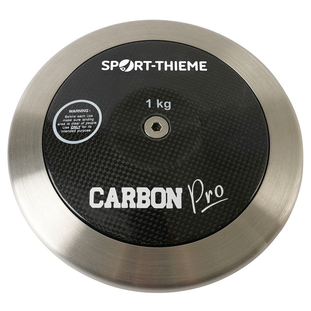 Sport-Thieme Diskusscheibe Wettkampfdiskus Carbon, Für weichen Boden oder Boden mit Gras geeignet