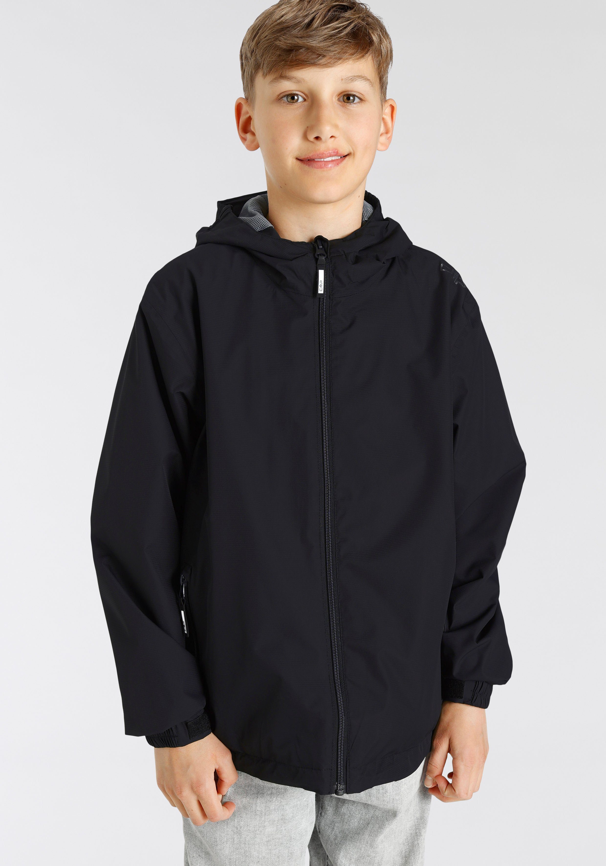 CMP Regenjacke Atmungsaktiv & Wasserdicht & Winddicht NERO | Windbreakers