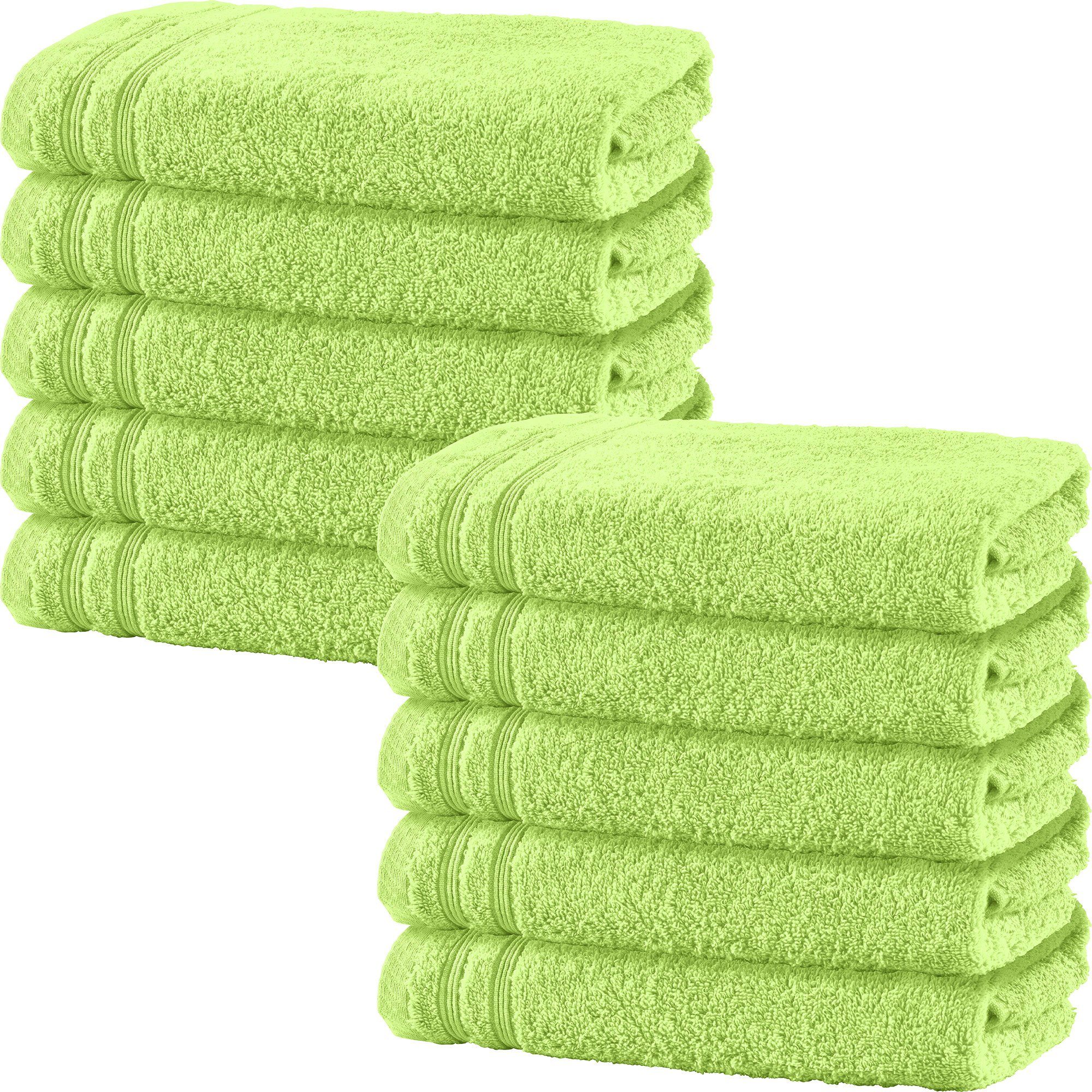 Erwin Müller Duschtuch Duschtuch "Heidelberg" 10er-Pack, Frottier, Walk-Frottier Uni