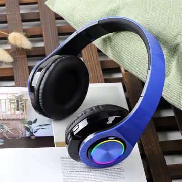 Diida Bluetooth-Kopfhörer,Gaming-Headset,kabelloses Kopfbügel-Kopfhörer Over-Ear-Kopfhörer (Bluetooth,Steckkarte,Steckkabel,drei Modi)
