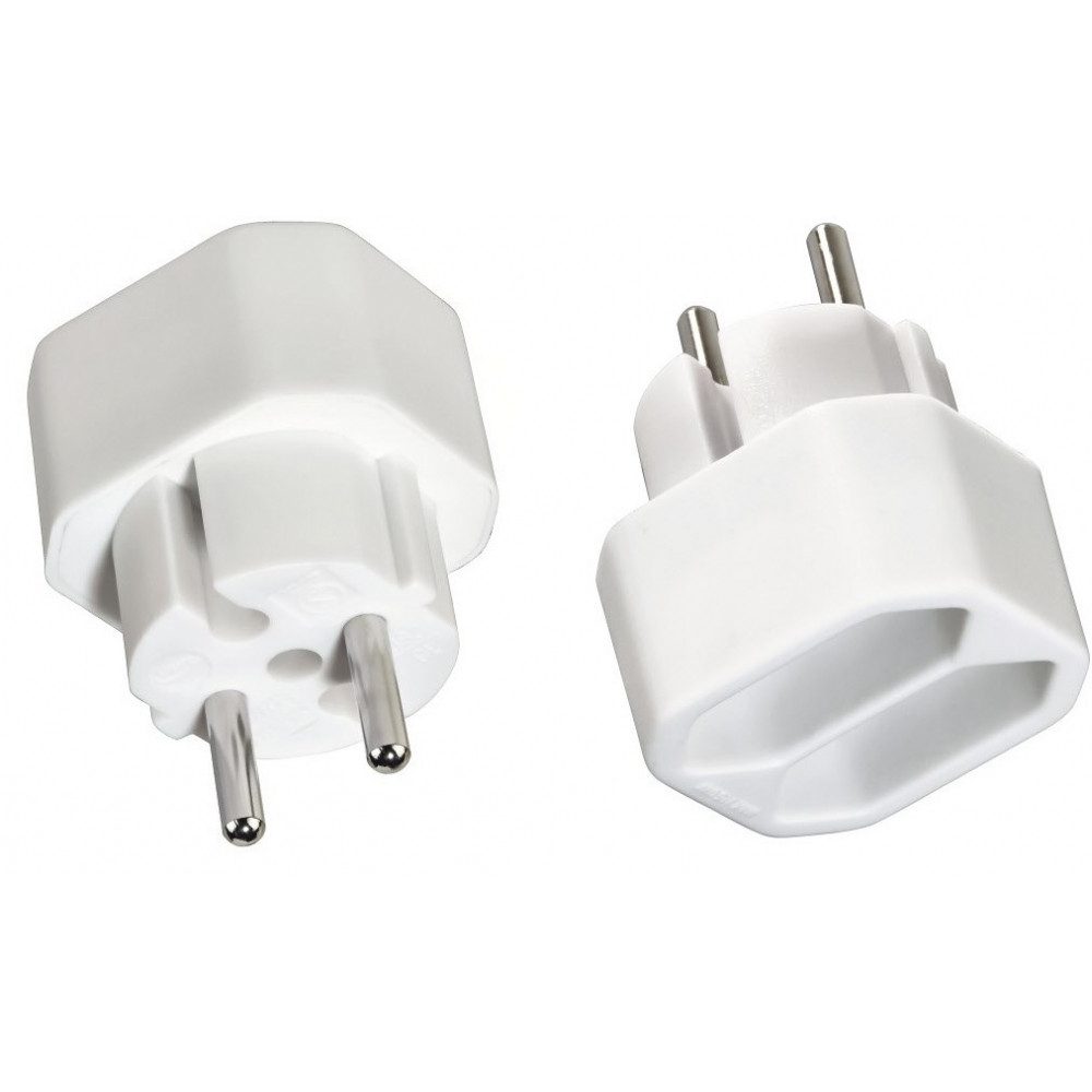 Hama Steckdose Hama Steckdosenadapter 2-fach Doppelpack, Doppelpack 2-fach Steckdose für Innenräume, Kabellos