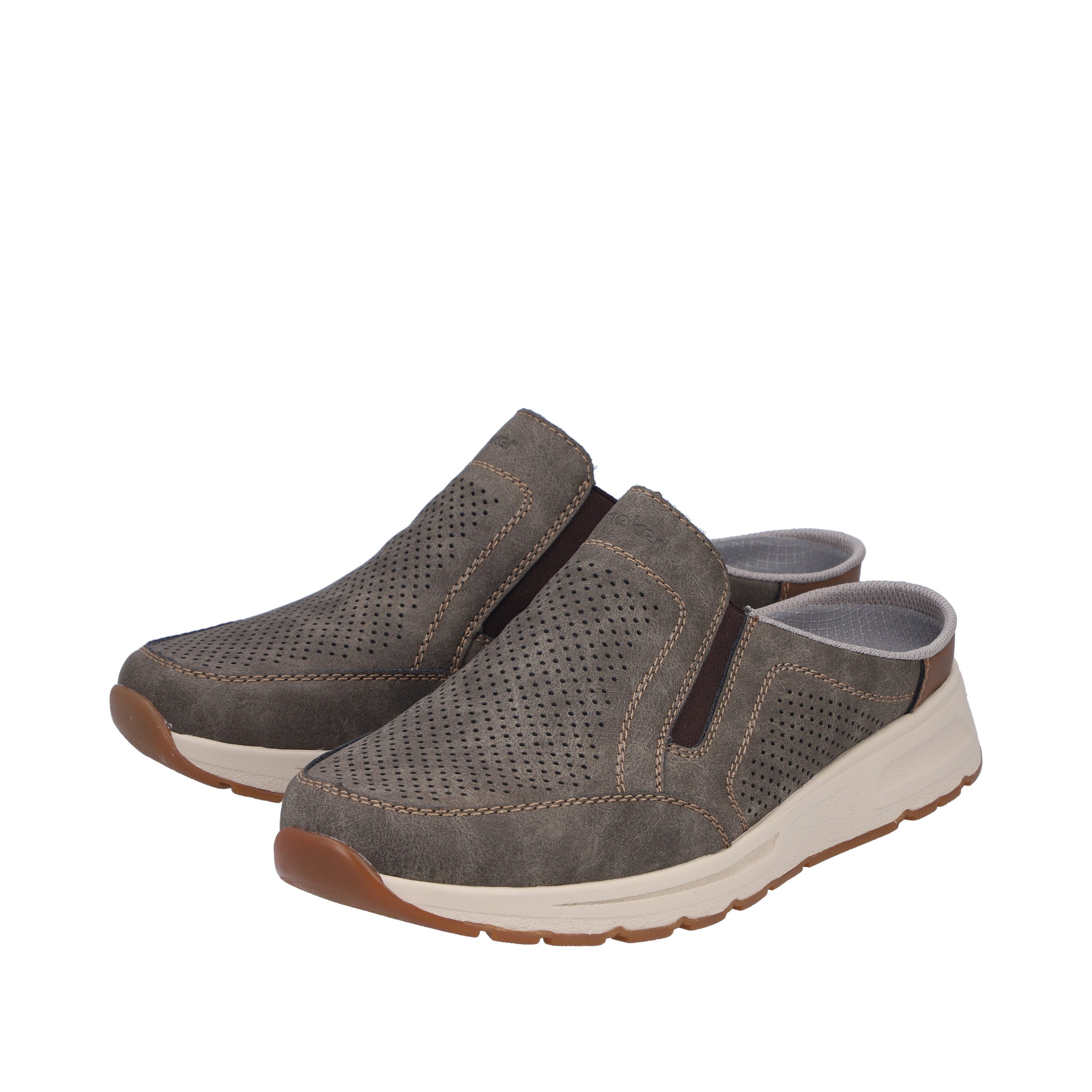 Rieker Clog Sommerschuh, Hausschuh mit seitlichen Stretcheinsätzen günstig online kaufen