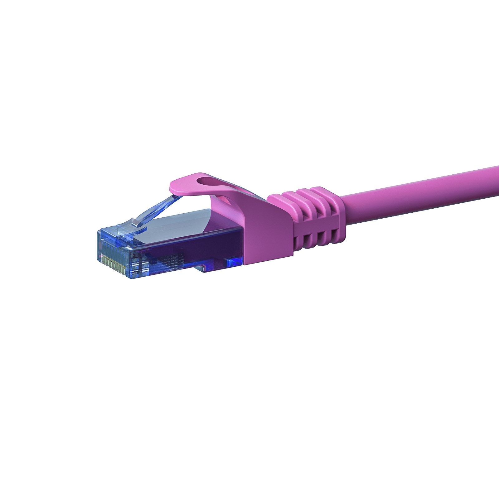 Danicom CAT6a Netzwerkkabel 100% Kupfer - U/UTP - 0,15 Meter - Rosa Netzwerkkabel, RJ45, RJ45 (15 cm), Cat6a, 100% Kupfer