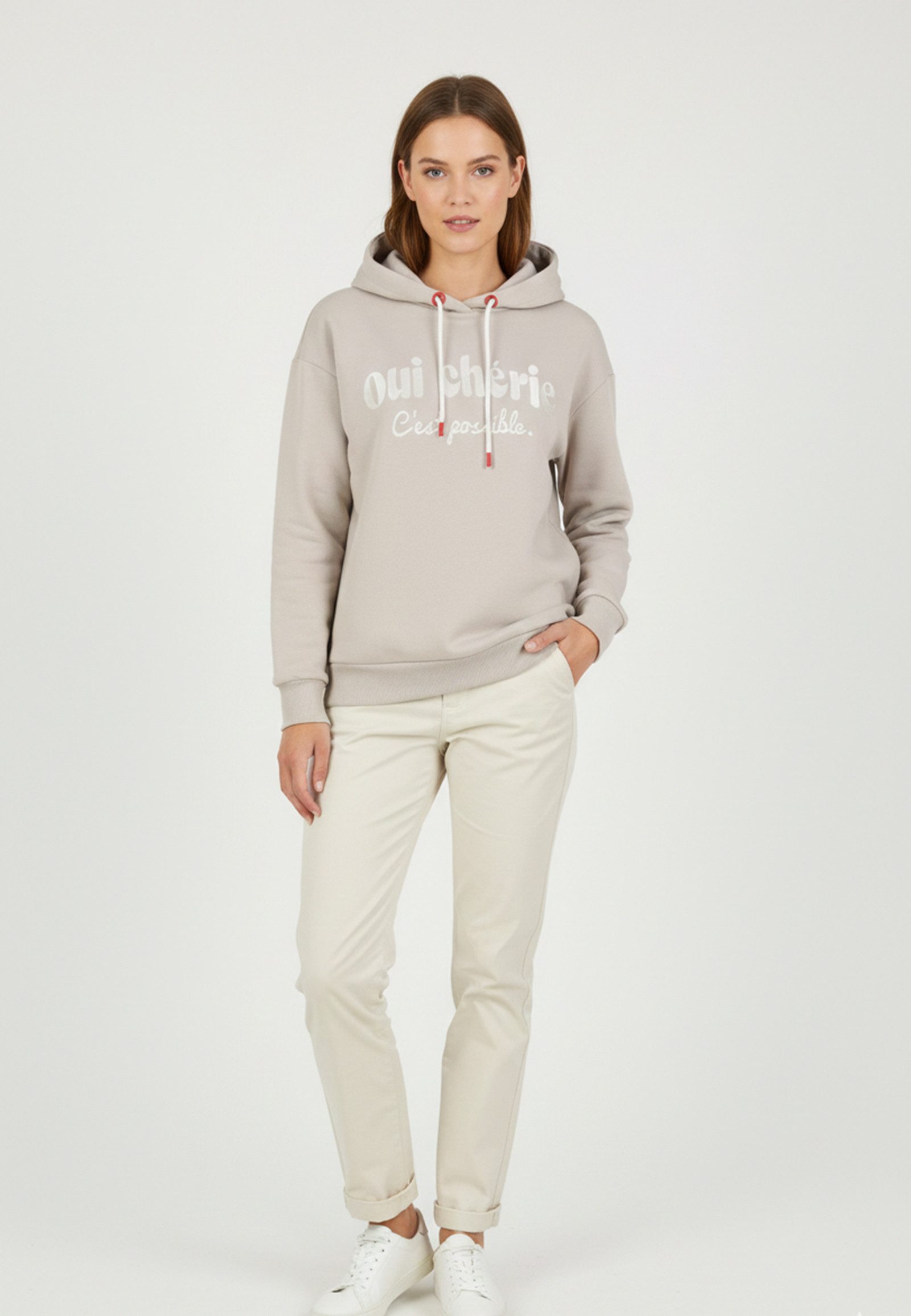 Eight2Nine Hoodie Weiches Sweatshirt mit Kapuze und Reißverschluss (1-tlg) günstig online kaufen