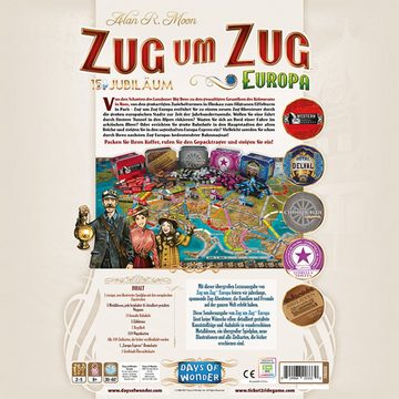 Asmodee Spiel, Zug um Zug Europa 15 Jahre Edition