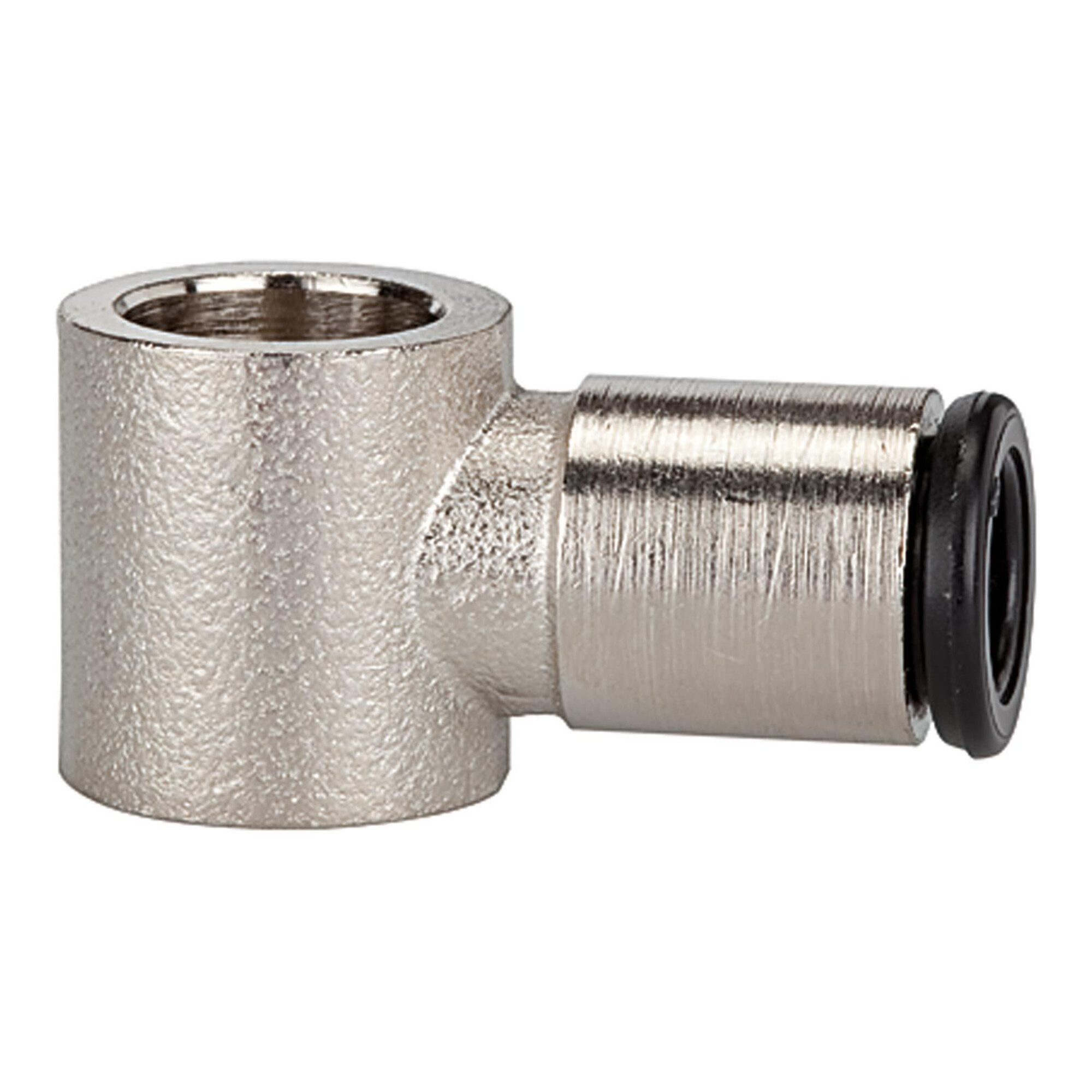 RIEGLER Schnellkupplung Riegler L-Ringstück, für Hohlschraube M5, Schlauch-Ã˜ 4 mm, MS vern.