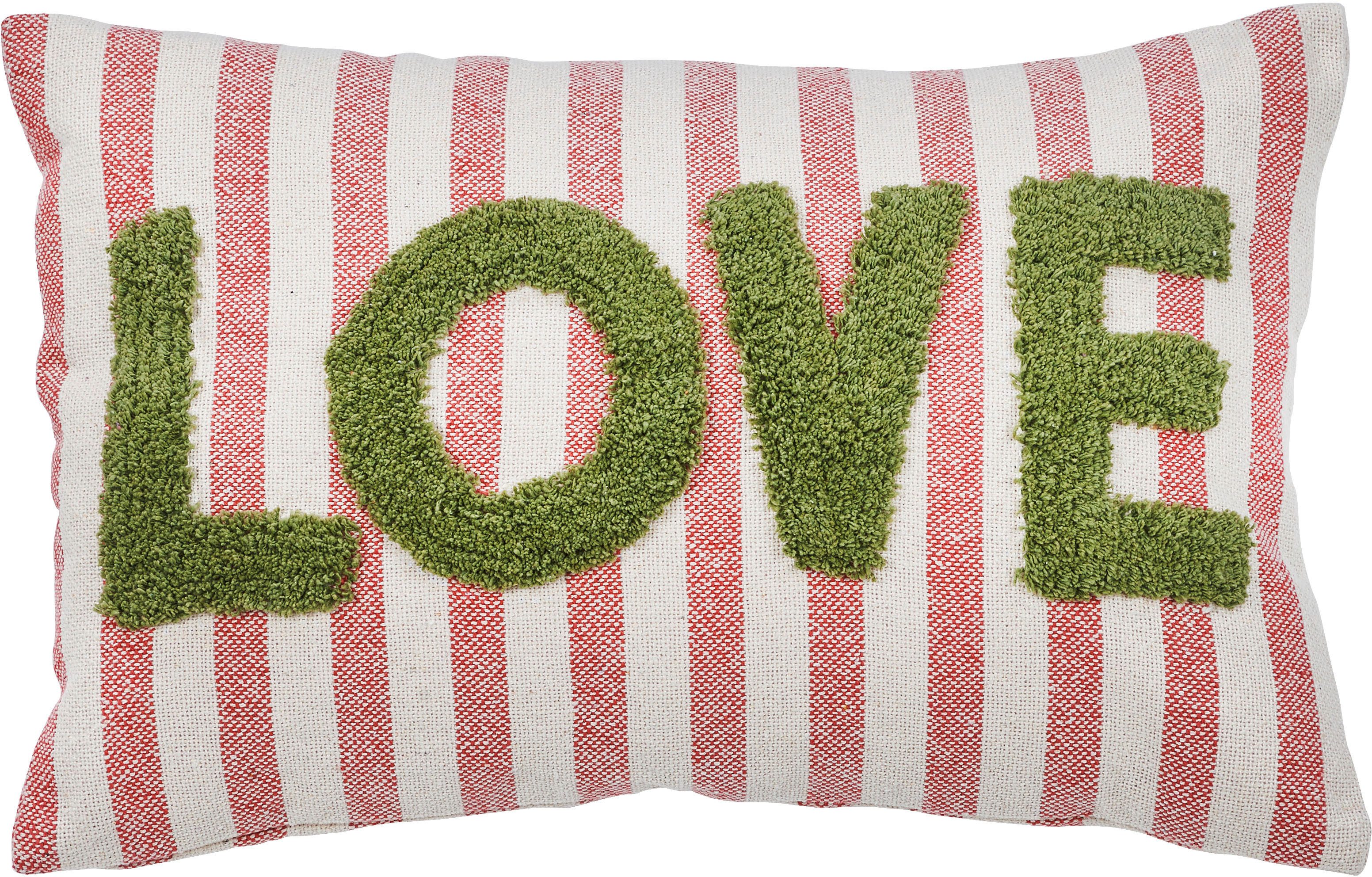 done.® Dekokissen CUSHION HAPPY STRIPE LOVE