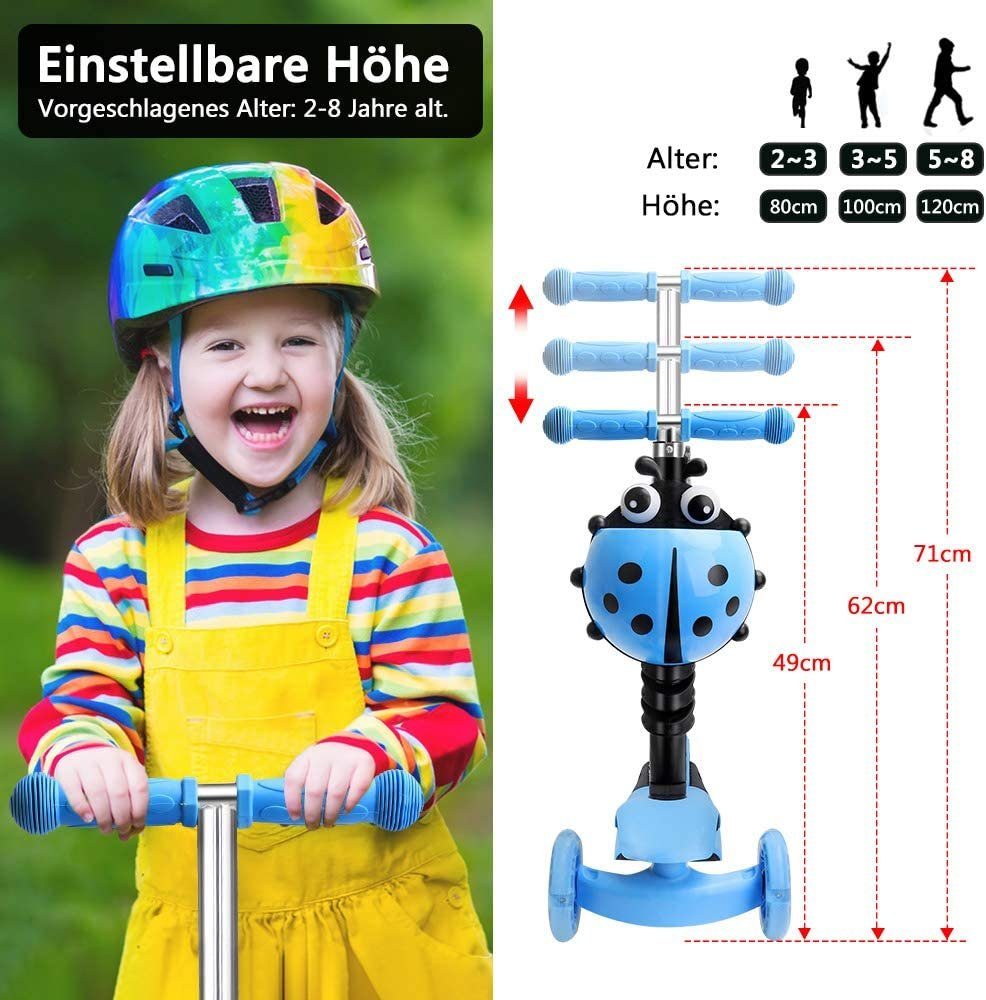 Verstellbarer Roller-Stand Für Hoverboards (6,5", 8", 10") – Selbstausgleichender Rollerständer Mit Sitz & Verstellbarer Griffhöhe – Bis 100 Kg Belastbar