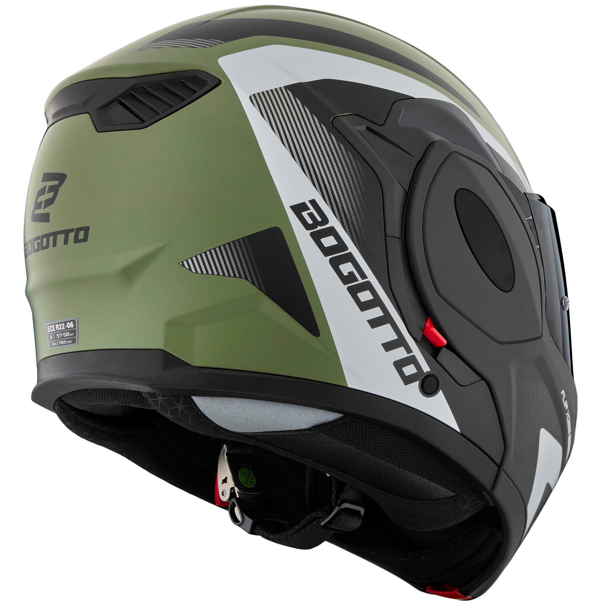 Bogotto Motorradhelm FS-X600 Atyr Klapphelm, Vorbereitet Für Kommunikationssystem,geeignet Brillenträger,vorbe – Bild 4 von 5