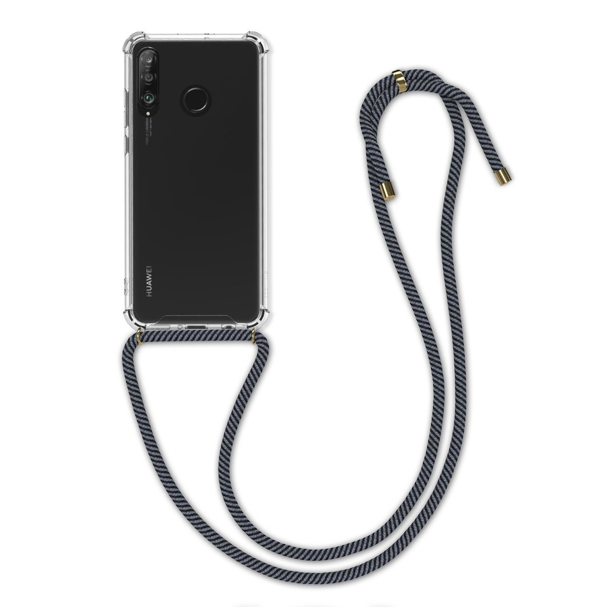 kwmobile Handyhülle Necklace Case für Huawei P30 Lite, Hülle Silikon mit Handykette - Band Handyhülle