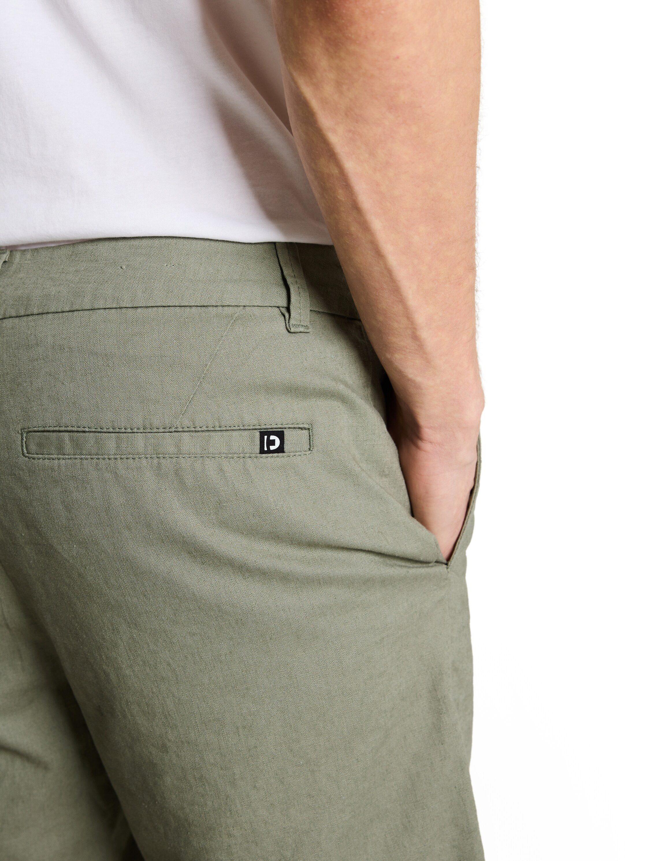 TOM TAILOR Denim Chinoshorts aus Leinen
