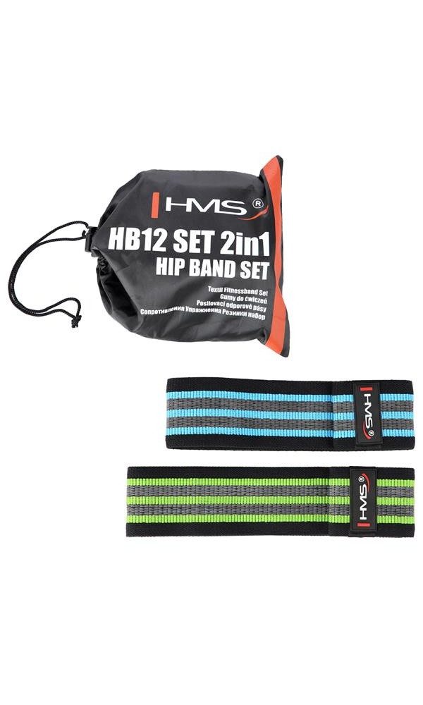 HB12 Set 2in1 Hip Bands - 2 Stück Fitnessband
