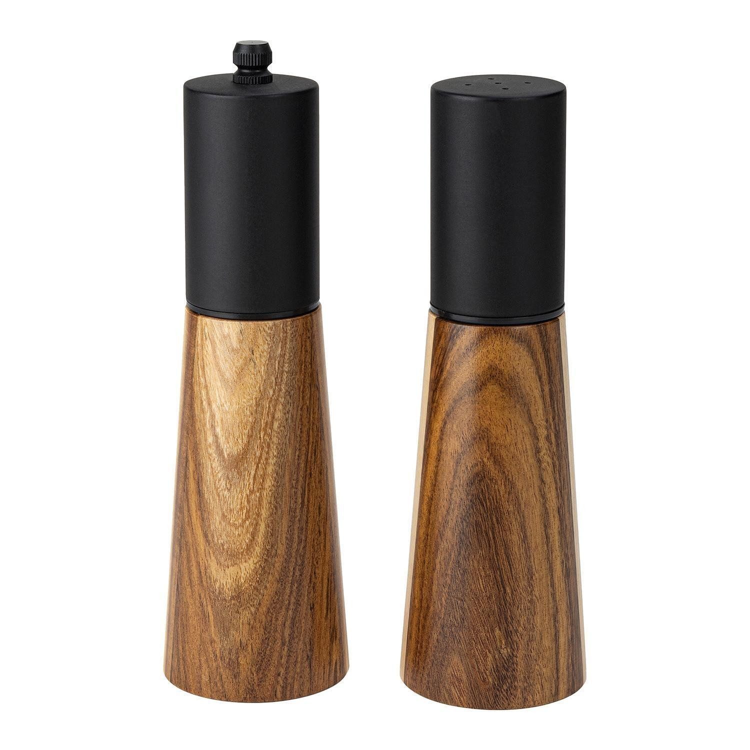 Gewürzmühle 2-teiliges Set LIFESTYLE, H 20,5 cm, Holz, Keramik