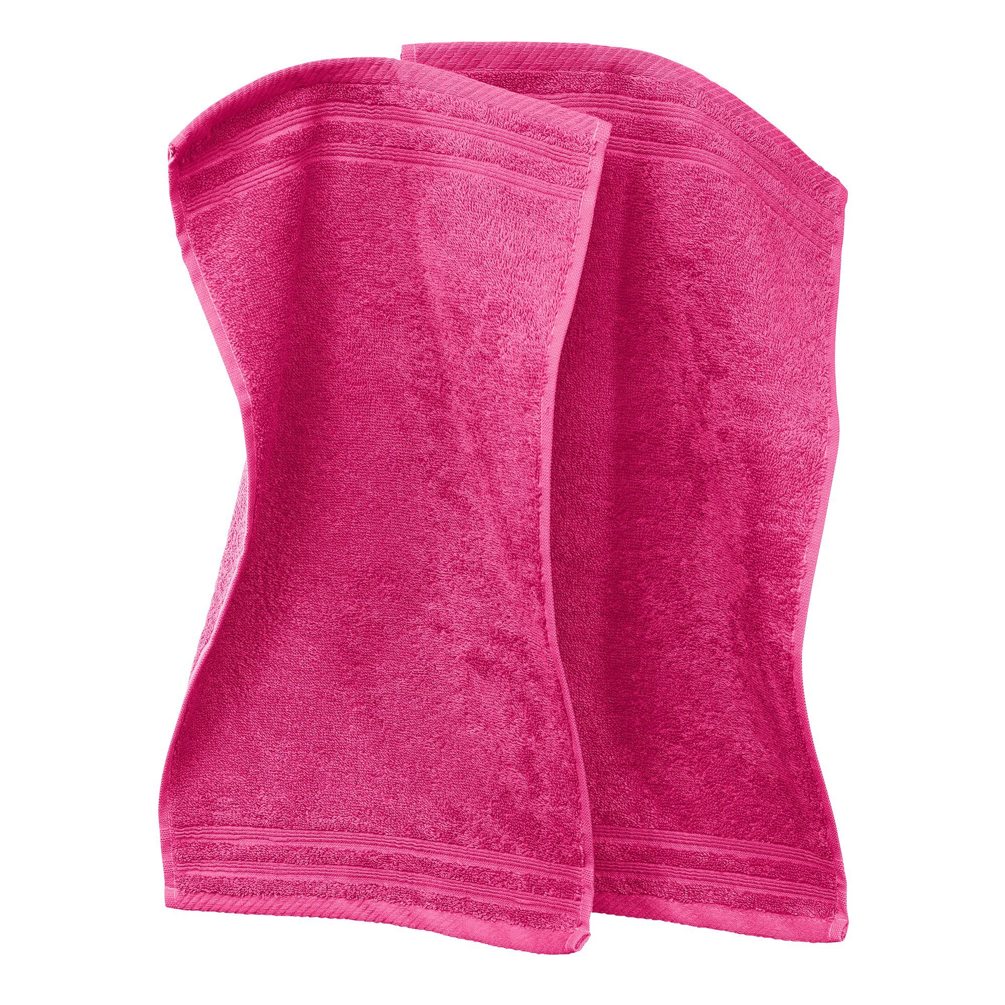 Erwin Müller Gästehandtuch Gästetuch "Heidelberg" 2er-Pack, Frottier, Walk-Frottier Uni