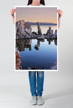 Sinus Art Poster 90x60cm Poster Magischer Mono Lake Kalifornien USA