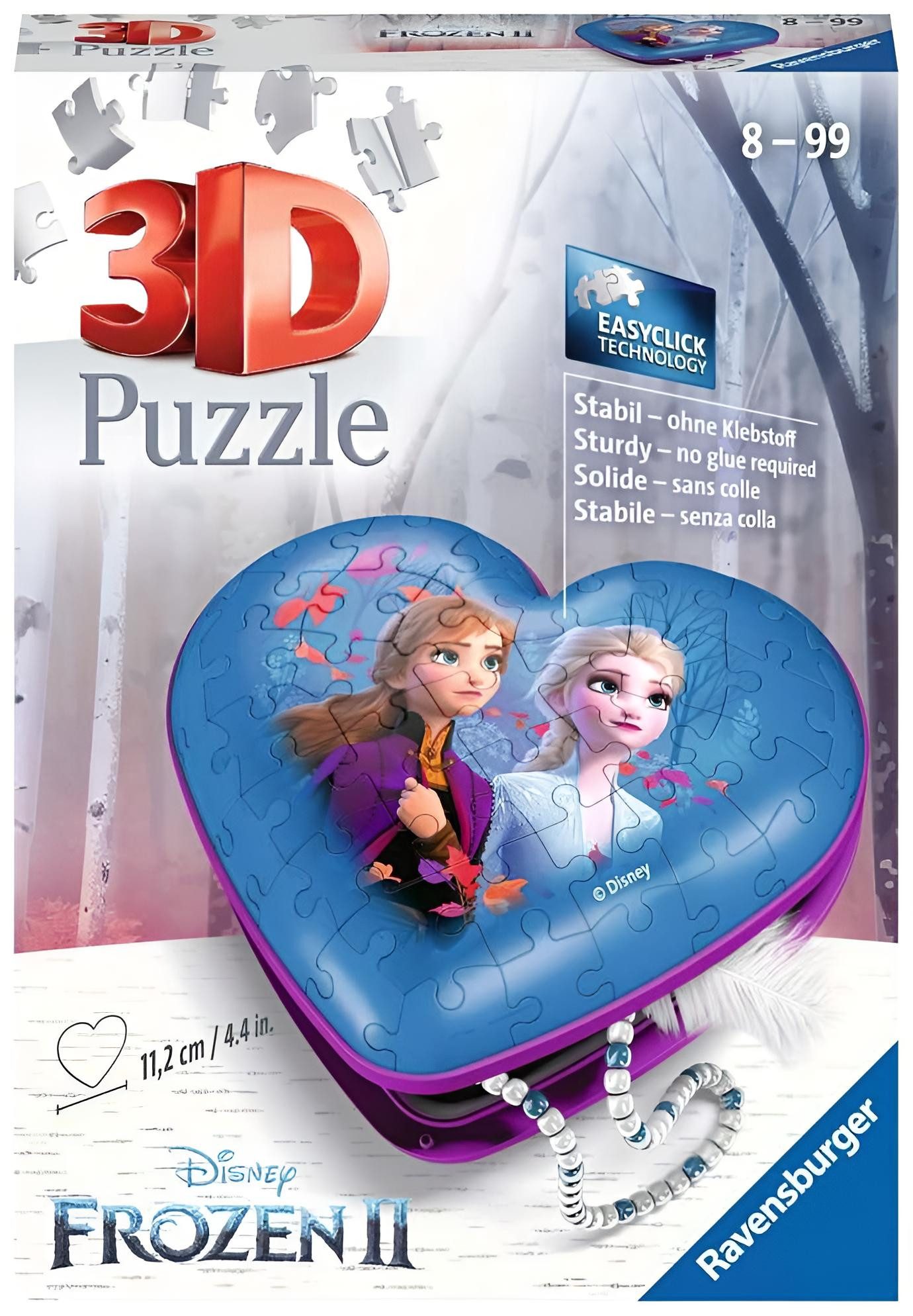 Ravensburger Puzzle Heart Frozen 2, 54 Teile, Puzzleteile