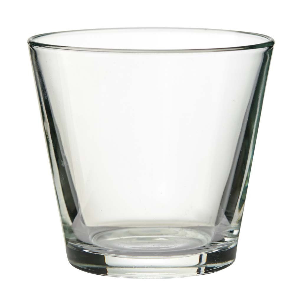 Rudolph Keramik Teelichthalter, Transparent H:8cm D:9cm Glas