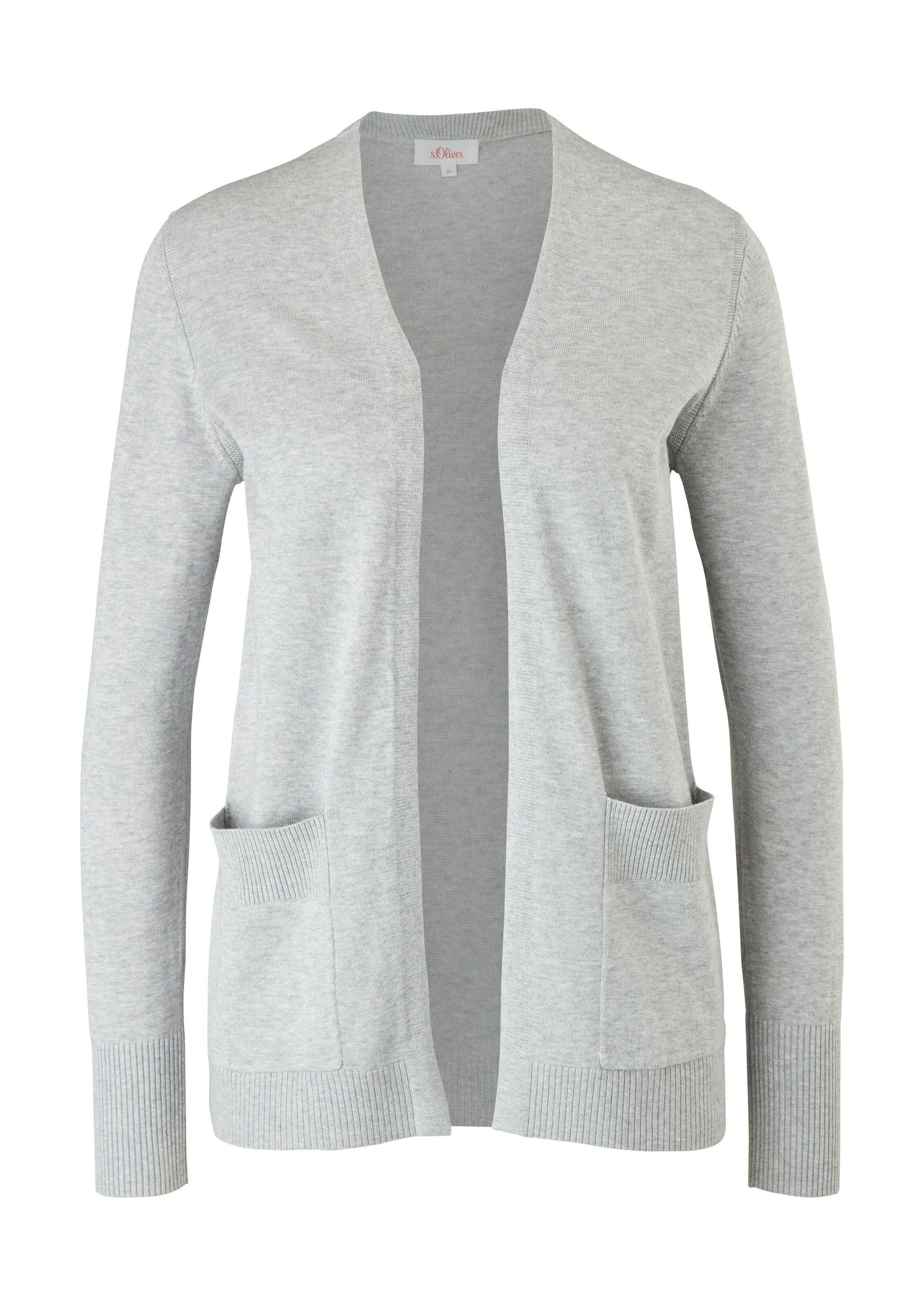 s.Oliver Strickjacke (1-tlg) Weiteres Detail Grau