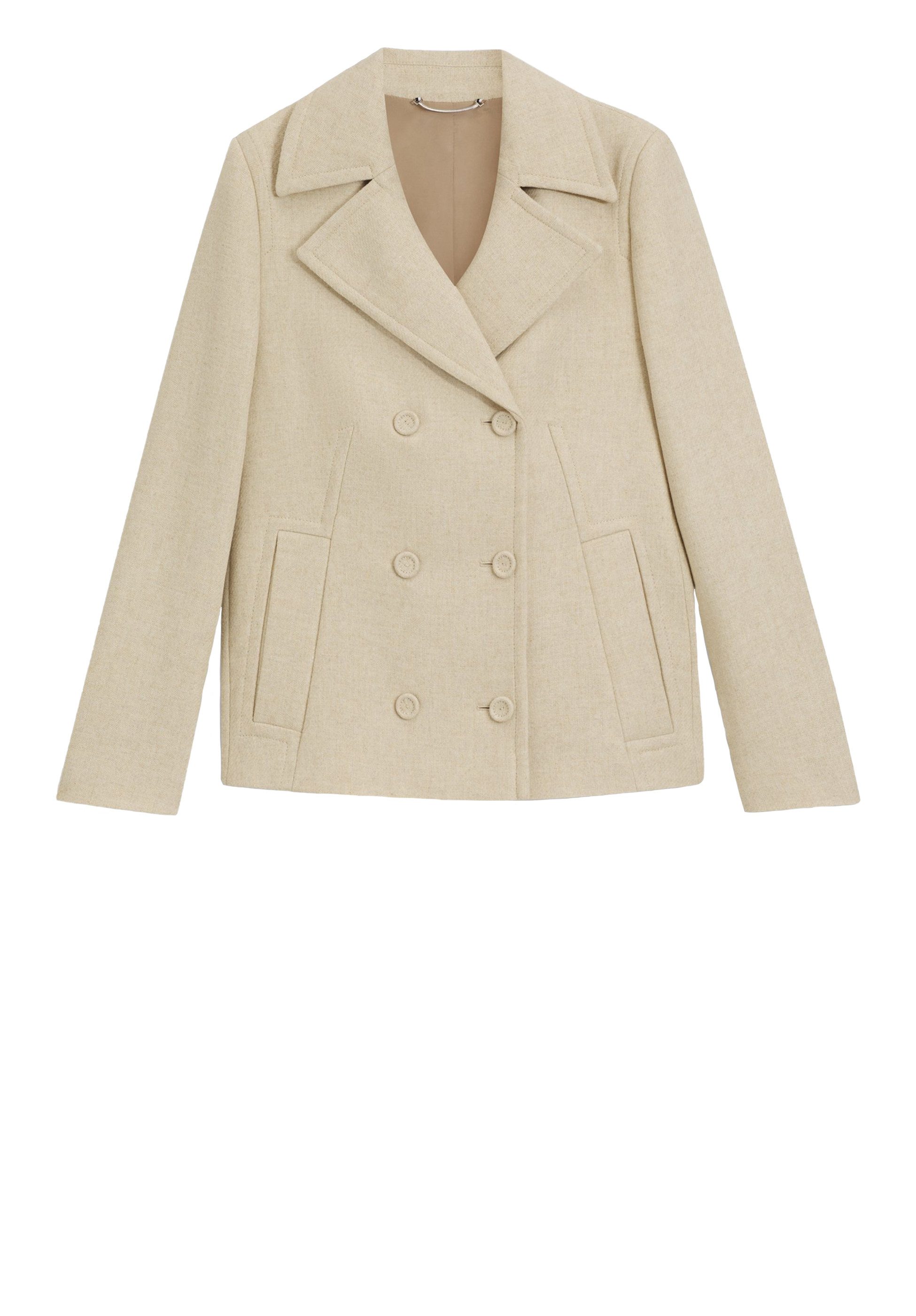 BOSS Kurzmantel aus Woll-Mix (1-tlg)