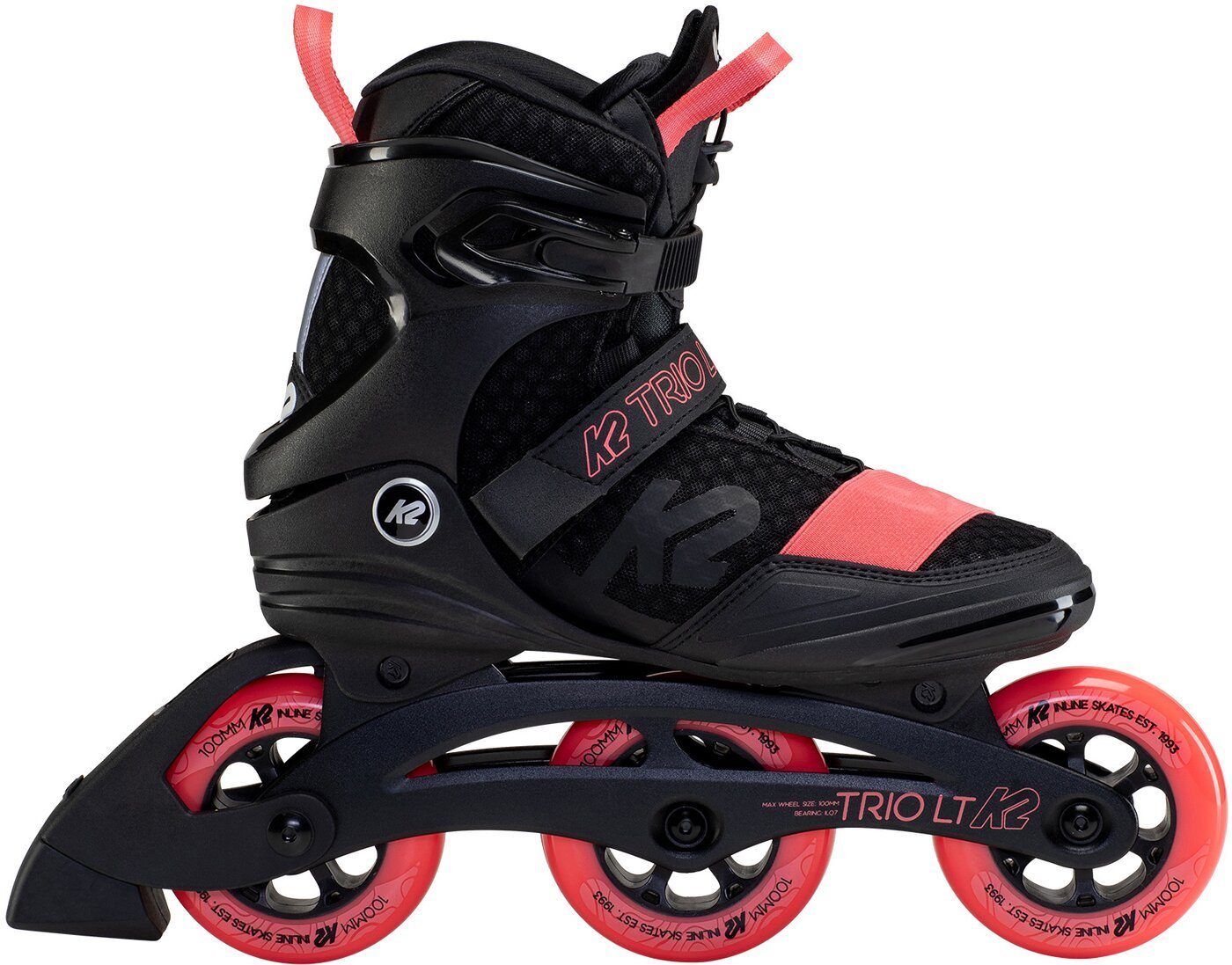 Inlineskates TRIO LT 100 W black_coral