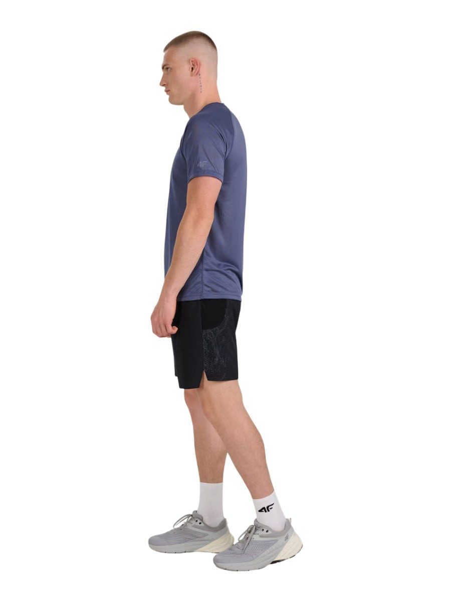 4F Trainingshose FNK M1027 (schnelltrocknend, leicht) kurz schwarz Herren