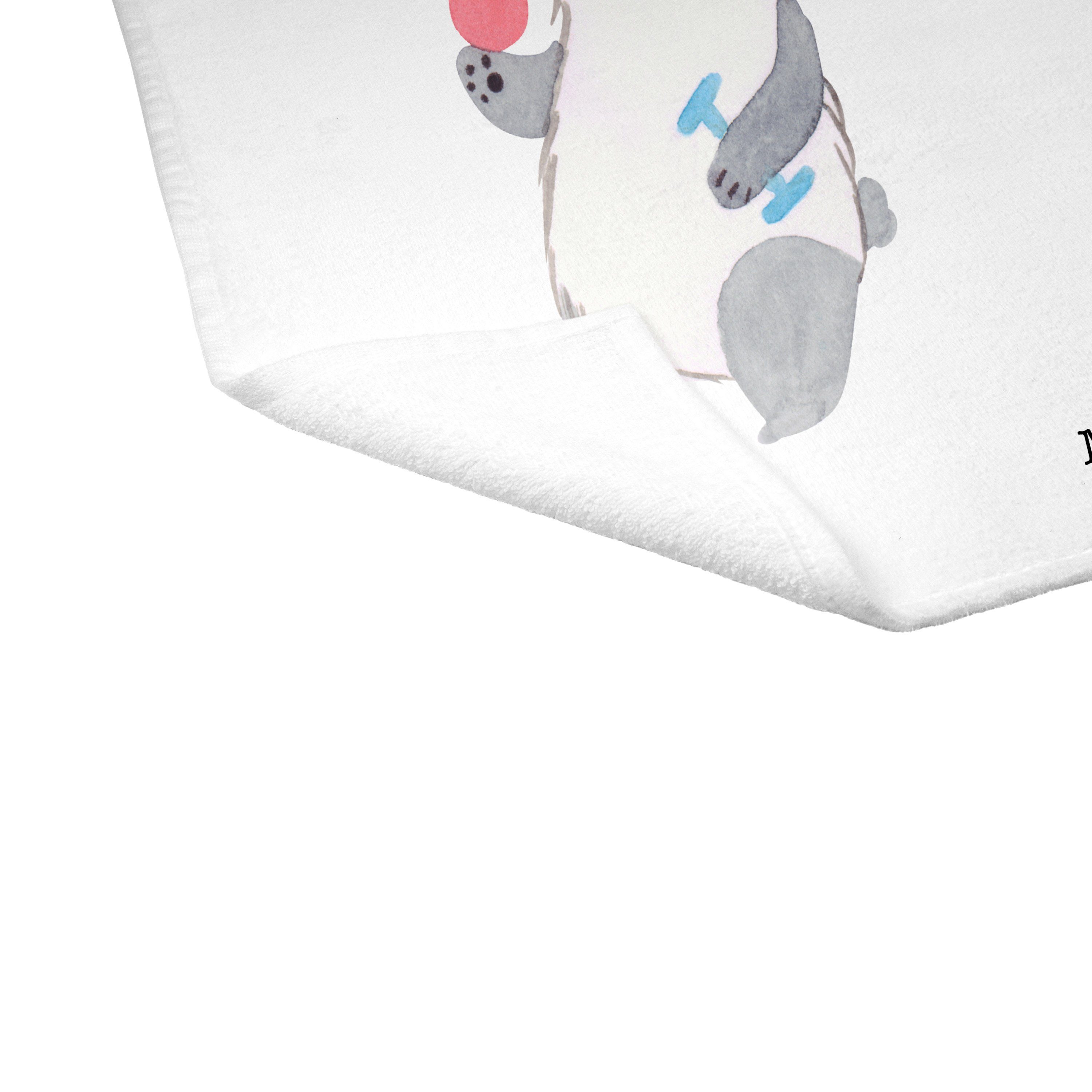 - Weiß Handtuch Mr. (1-St) Handtuch, Ergotherapeutin Sport - Mrs. Panda B, aus Leidenschaft & Geschenk,