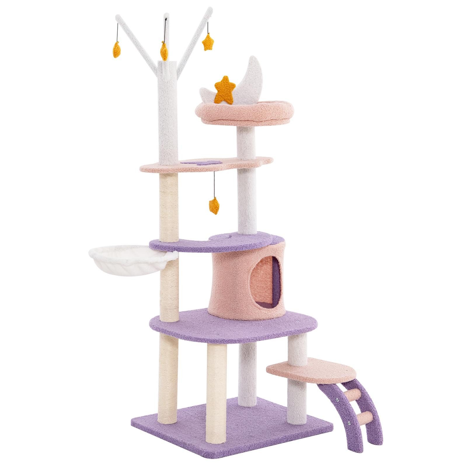 KOMFOTTEU Kratzbaum, Kletterbaum 59x49x158cm