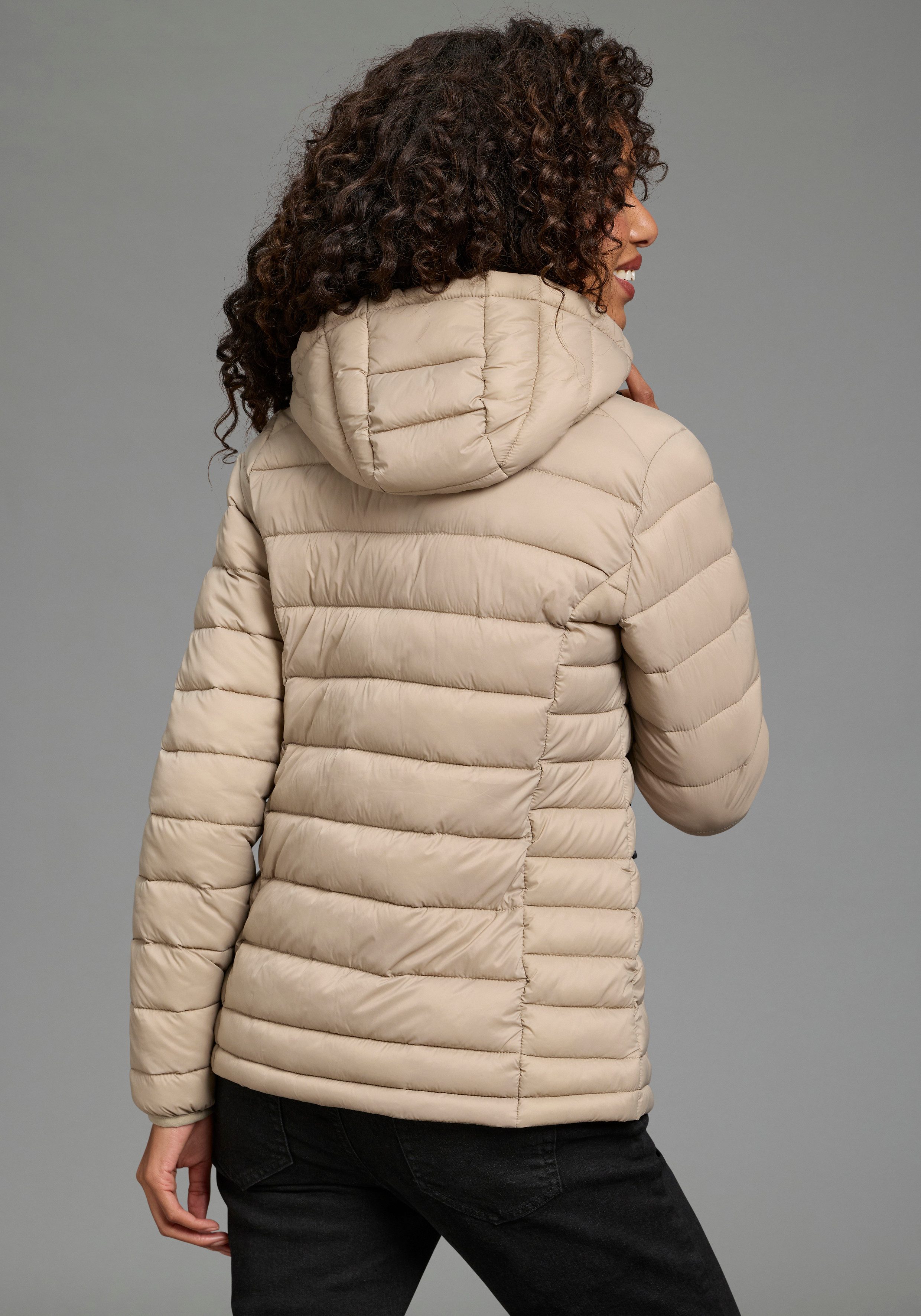 Polarino Steppjacke Übergangsjacke für kühle Tage, aus leichtem Webmaterial