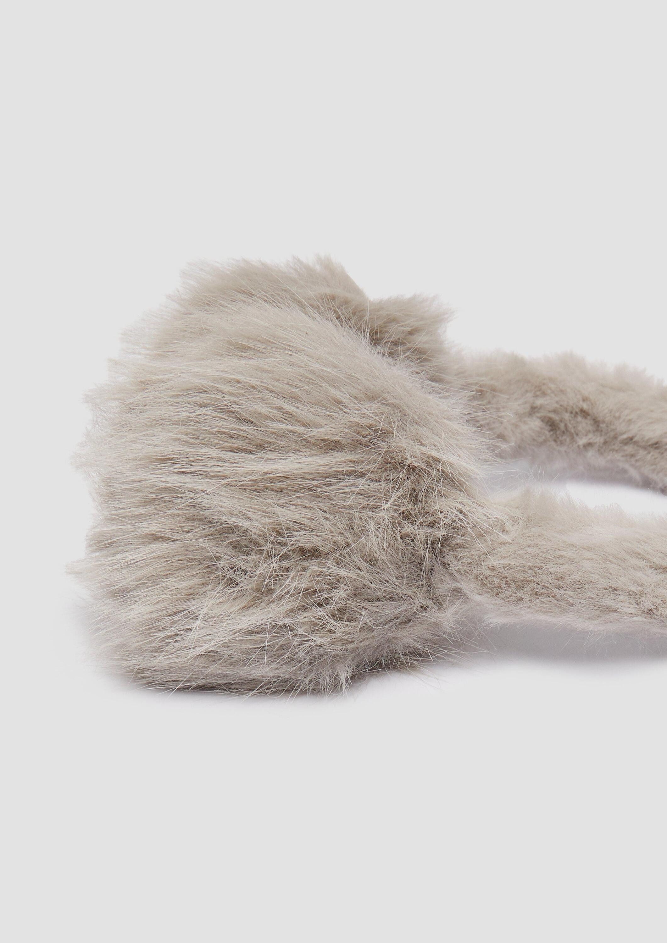 s.Oliver Stirnband Stirnband Kuschelige Ohrenwärmer aus Plüsch