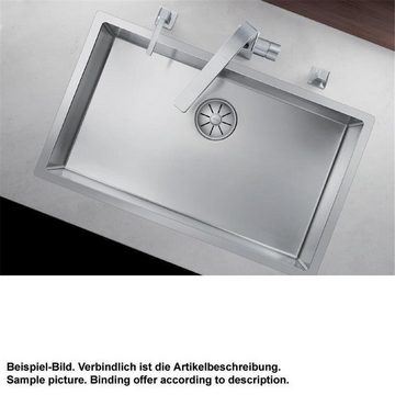 Blanco Edelstahlspüle BLANCO Einbauspüle CLARON 700-IF/A Edelstahl, InFino Ablauf, 76/51 cm