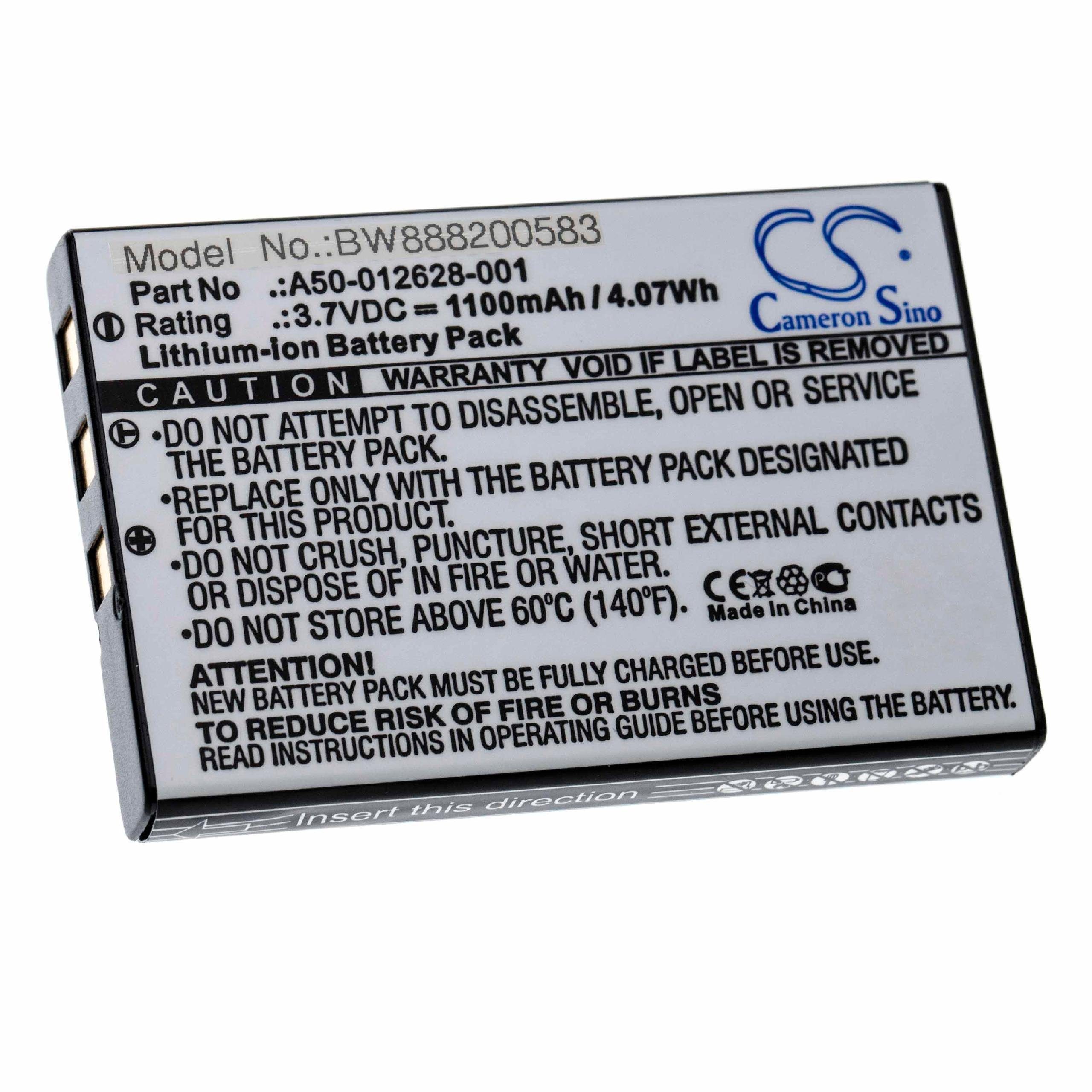 vhbw kompatibel mit NEC 0910092, DT330, UX5000 DG-12e, DTL-12BT-1, 0910052 Akku Li-Ion 1100 mAh (3,7 V)