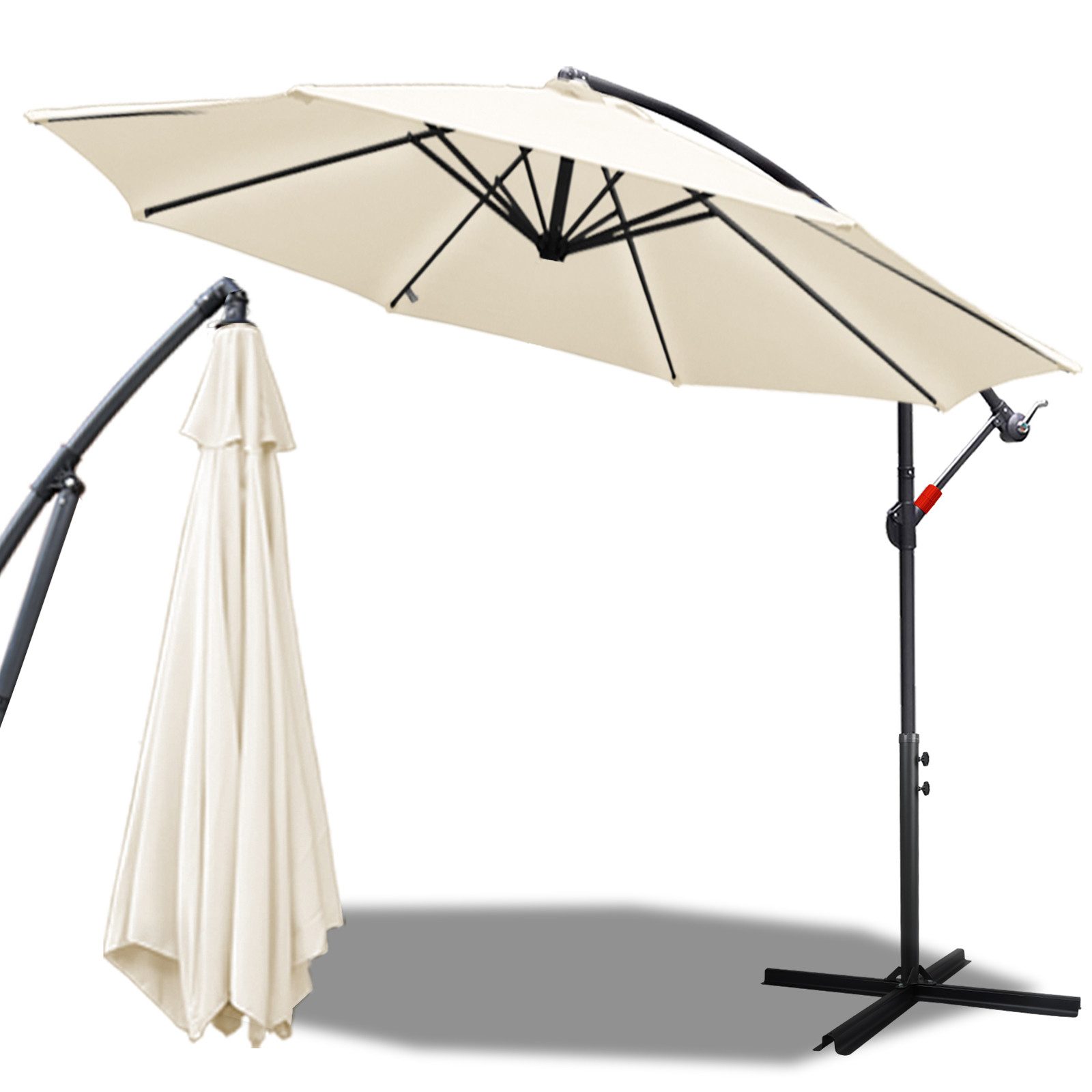 Clanmacy Sonnenschirm Sonnenschirm 300cm / 350cm günstig online kaufen